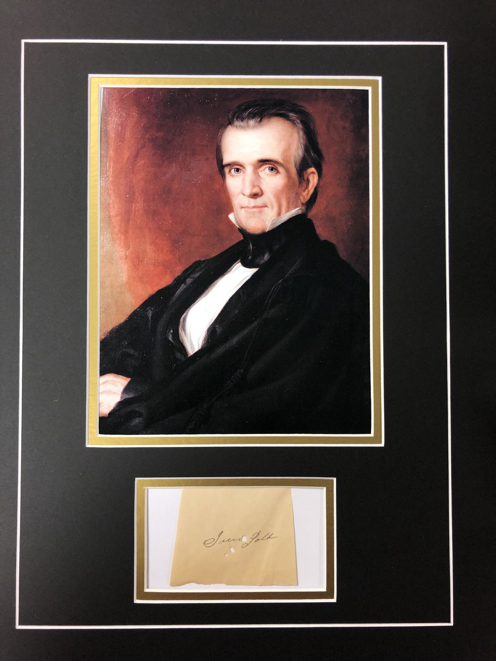 James Polk Autograph Display (1 of 1)