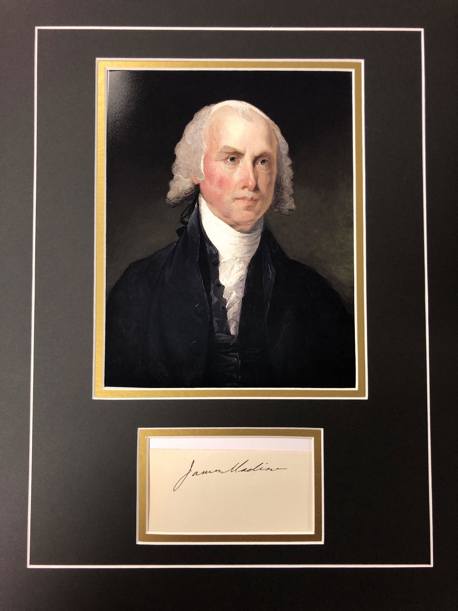 James Madison Autograph Display (1 of 1)