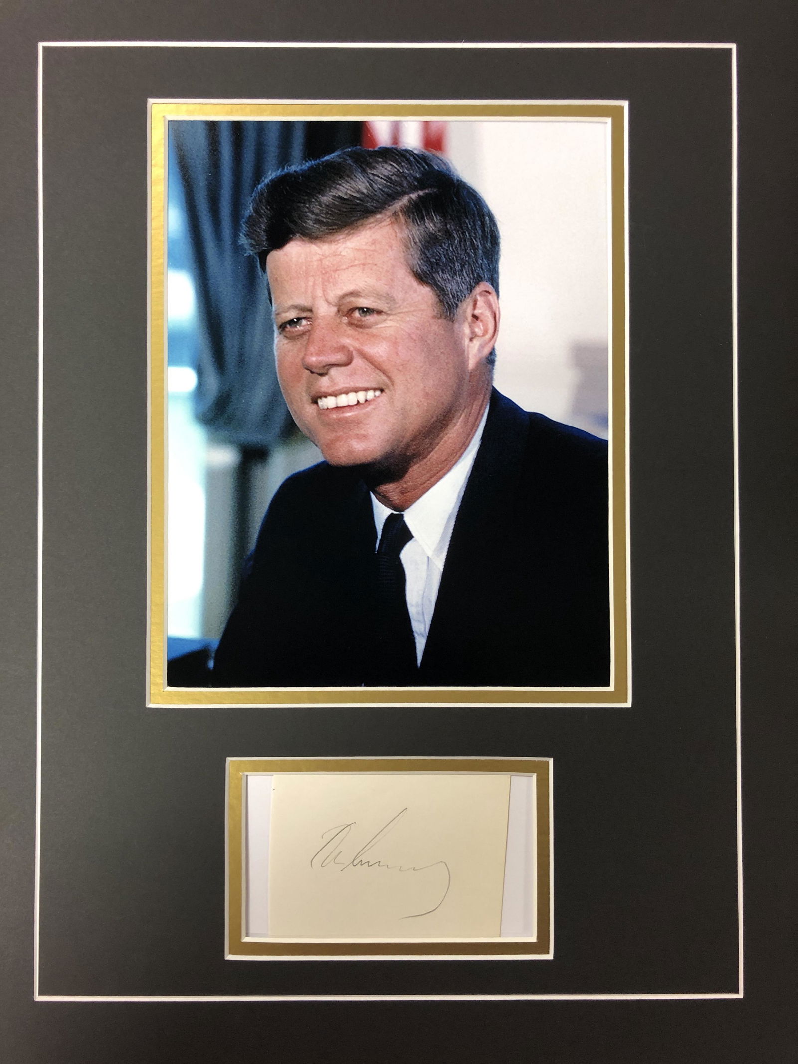 John F Kennedy Autograph Display (1 of 1)