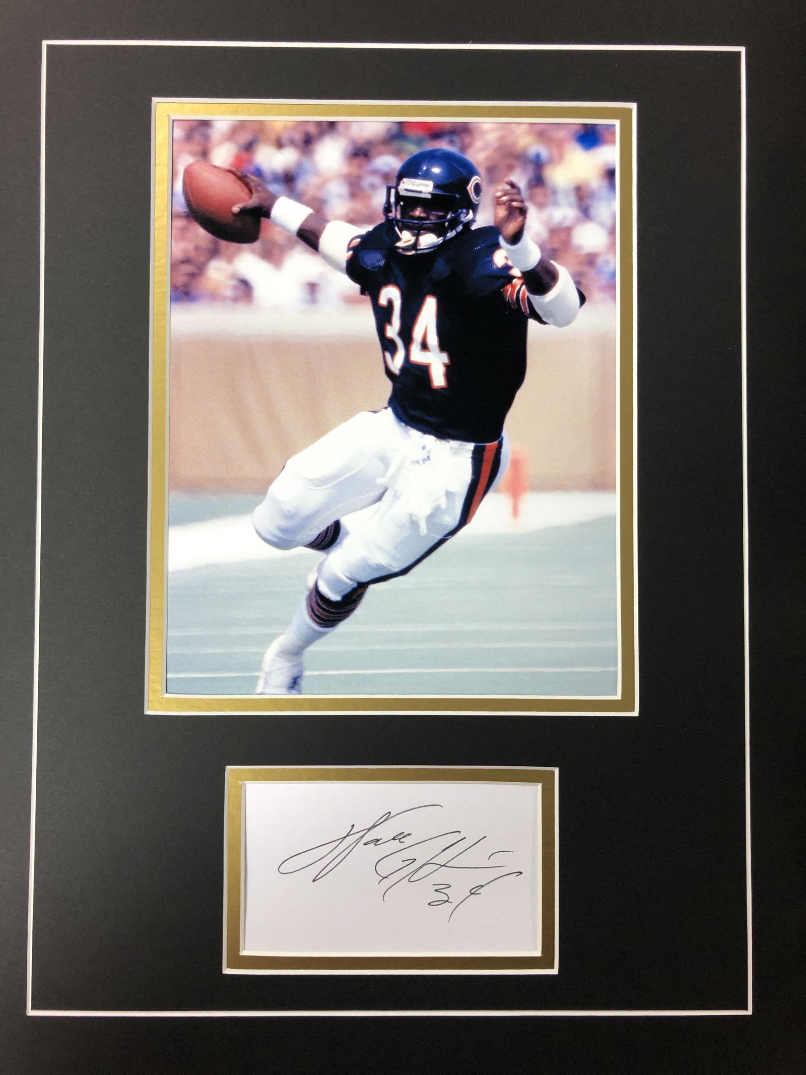 Walter Peyton Autograph Display (1 of 1)