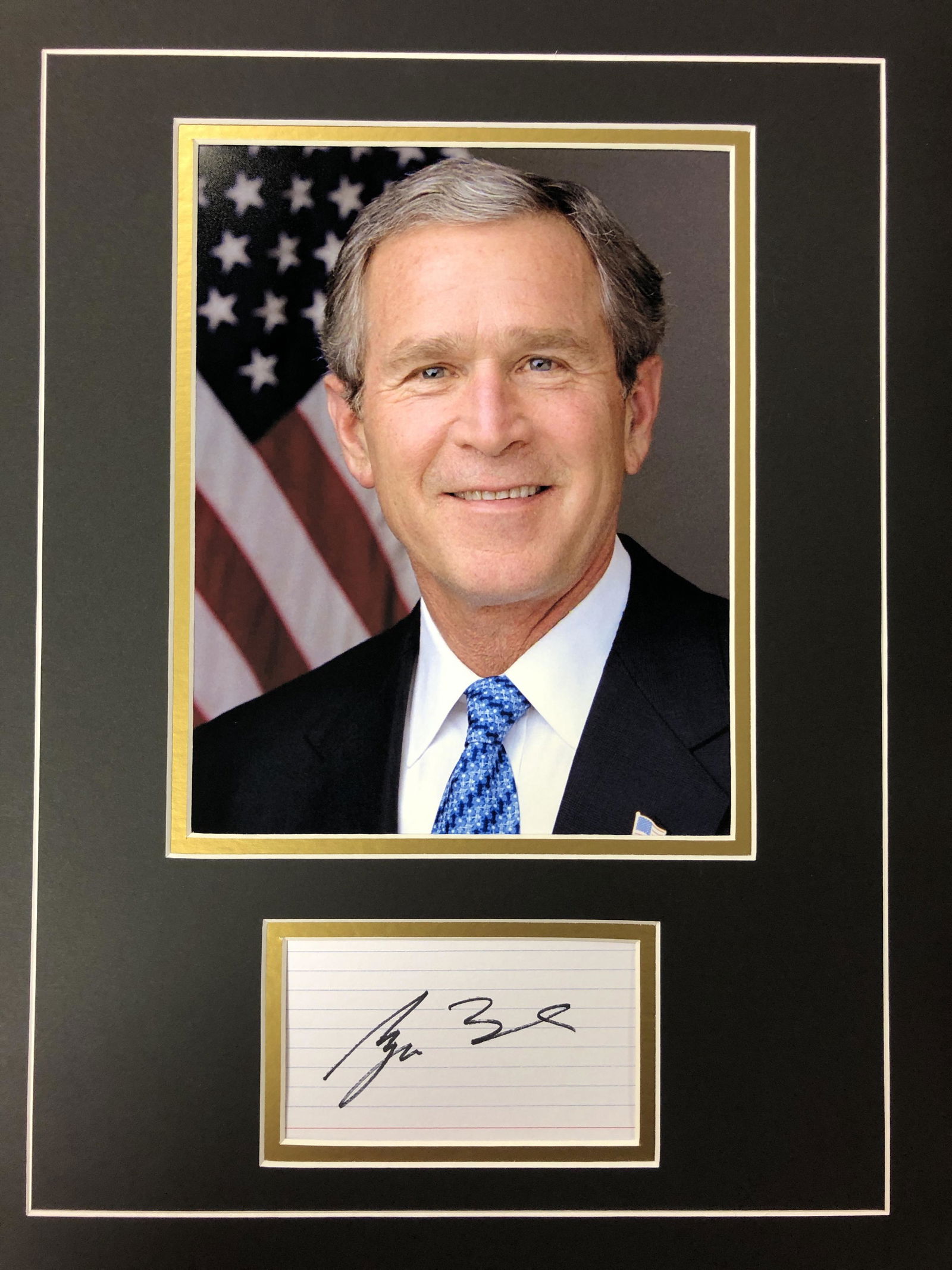 George Bush Jr. Autograph Display (1 of 1)