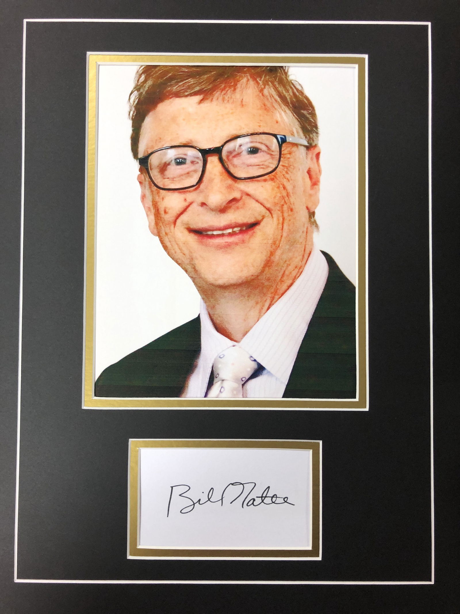 Bill Gates Autograph Display (1 of 1)
