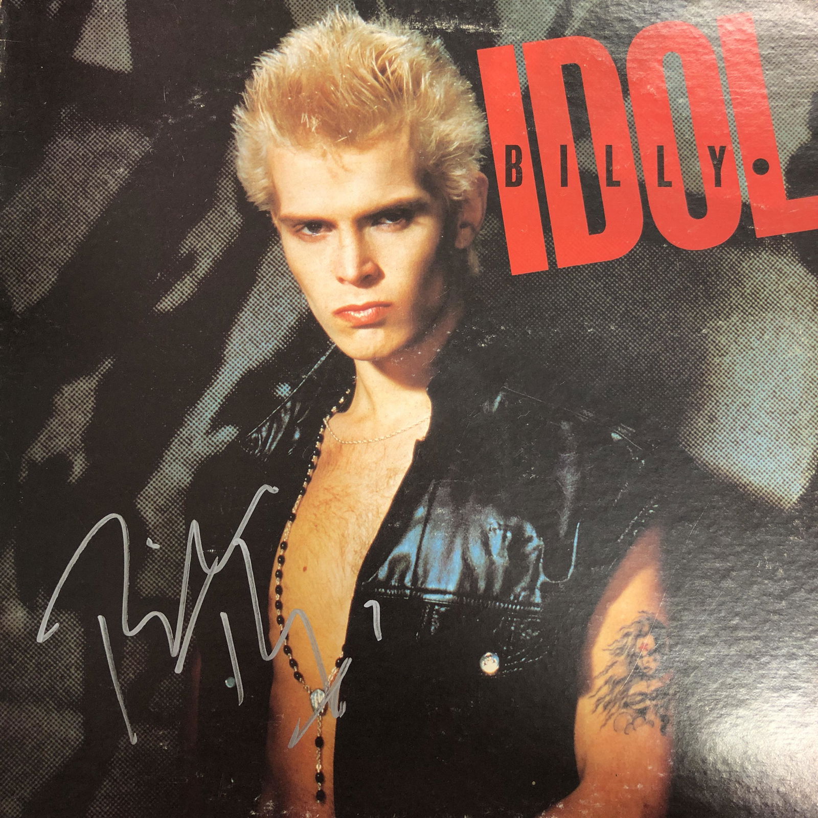 Billy Idol Autographed Album Cover (1 of 1)