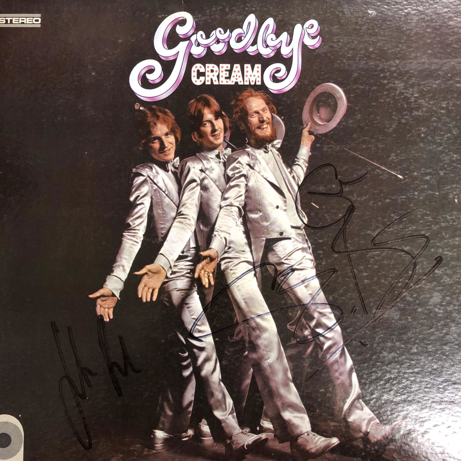 Cream Autographed Album Cover, signed by all (1 of 1)