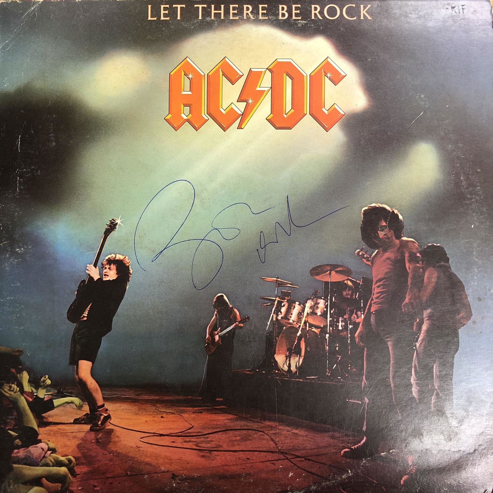 Bon Scott Autographed Album Cover (1 of 1)