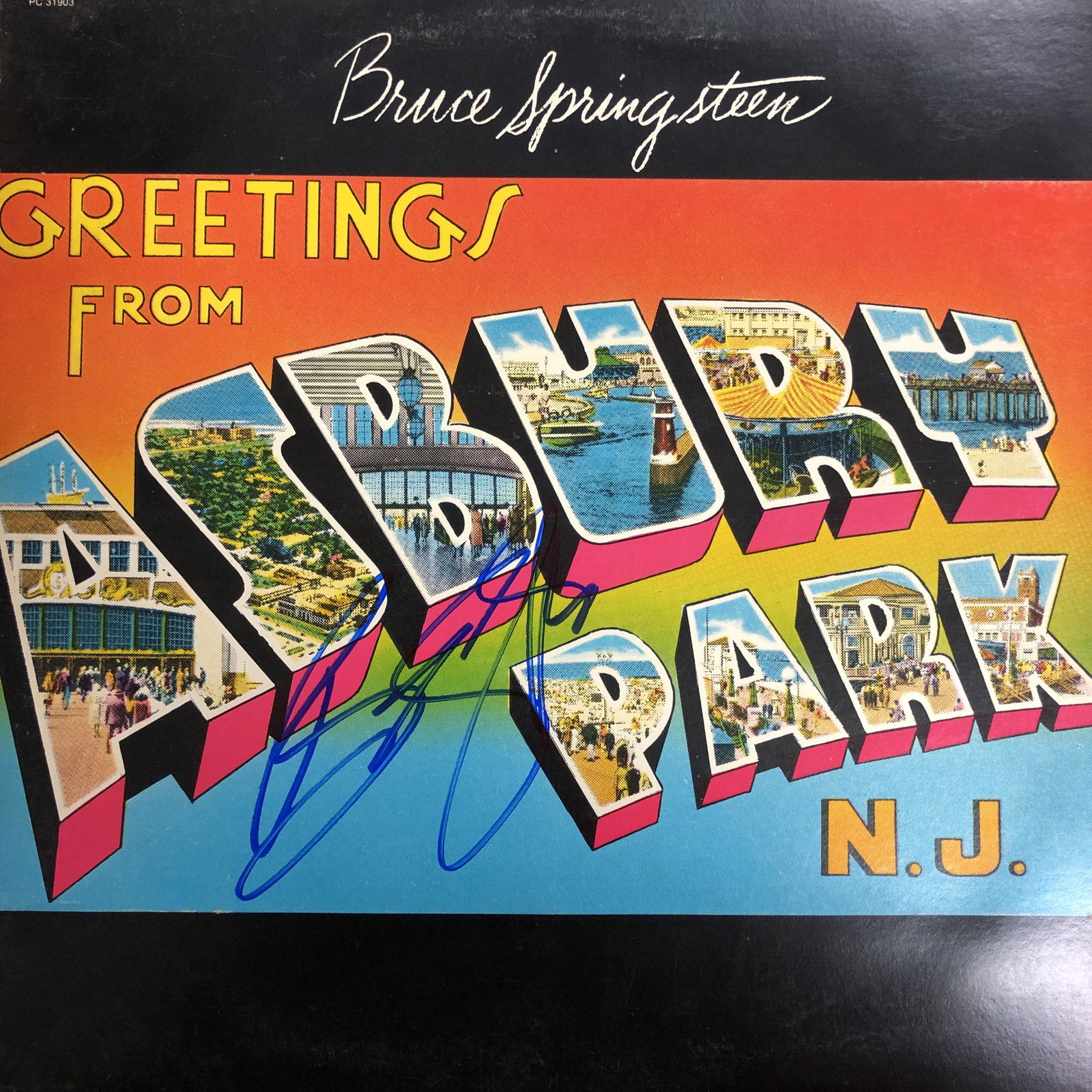 Bruce Sprinsteen Autographed Album Cover (1 of 1)