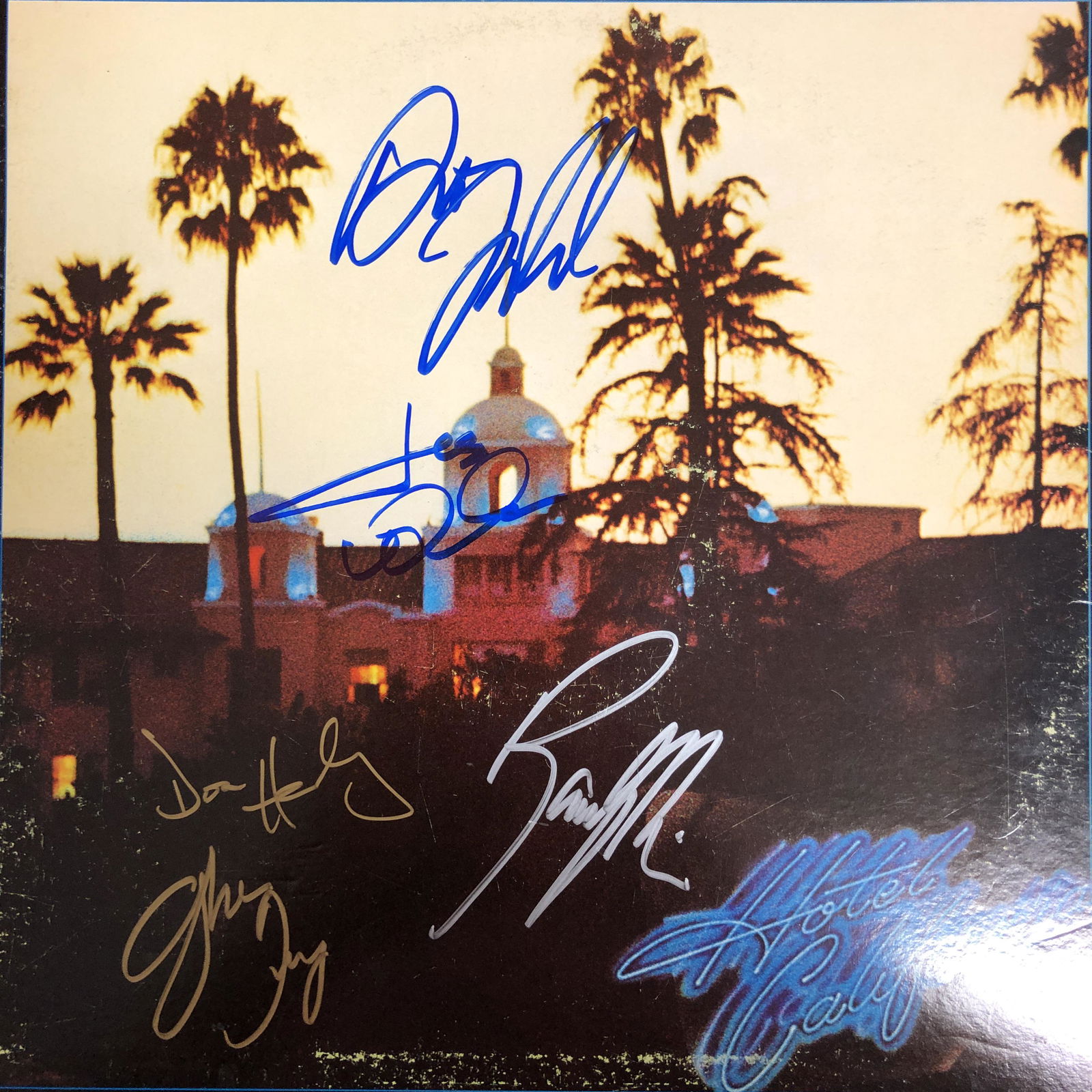 Eagles Autographed Album Cover, signed by all (1 of 1)