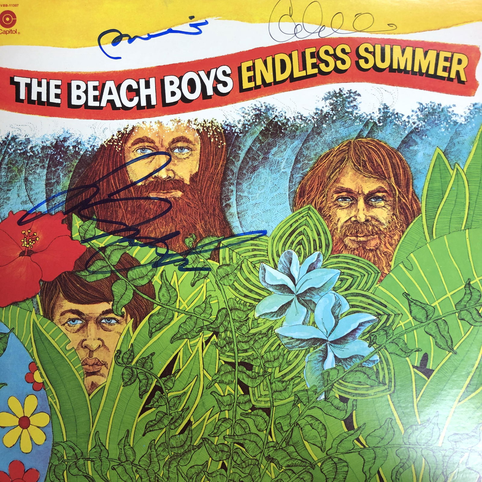 Beach boys Autographed Album Cover, brian carl, mike (1 of 1)