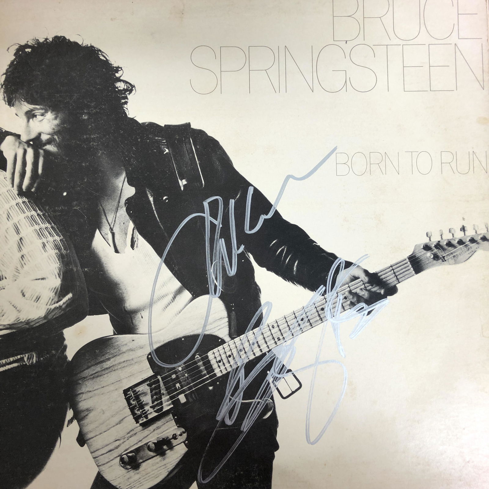 Springsteen Autographed Album Cover, clemmins and (1 of 1)