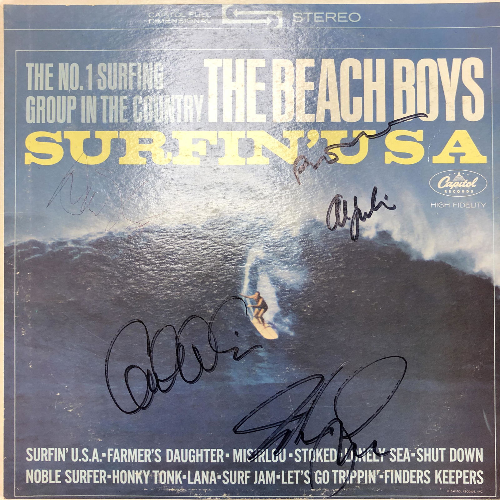 beach boys Autographed Album Cover dennis brian al carl (1 of 1)