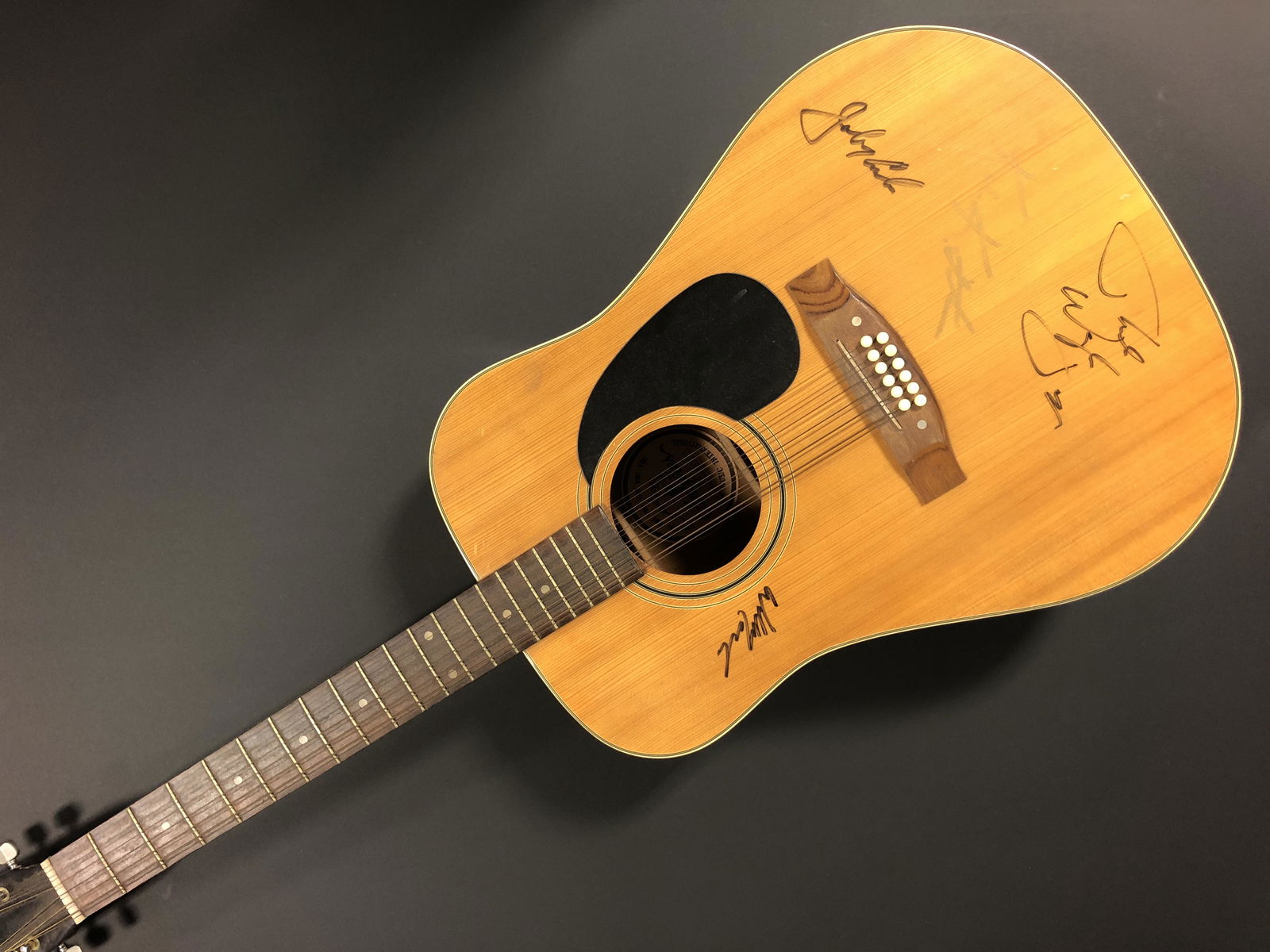 Highwaymen  Autographed Guitar, signed by all (1 of 1)