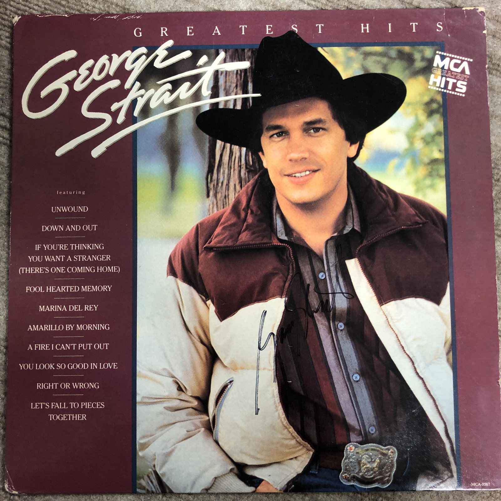 George Strait Autographed Album cover (1 of 1)