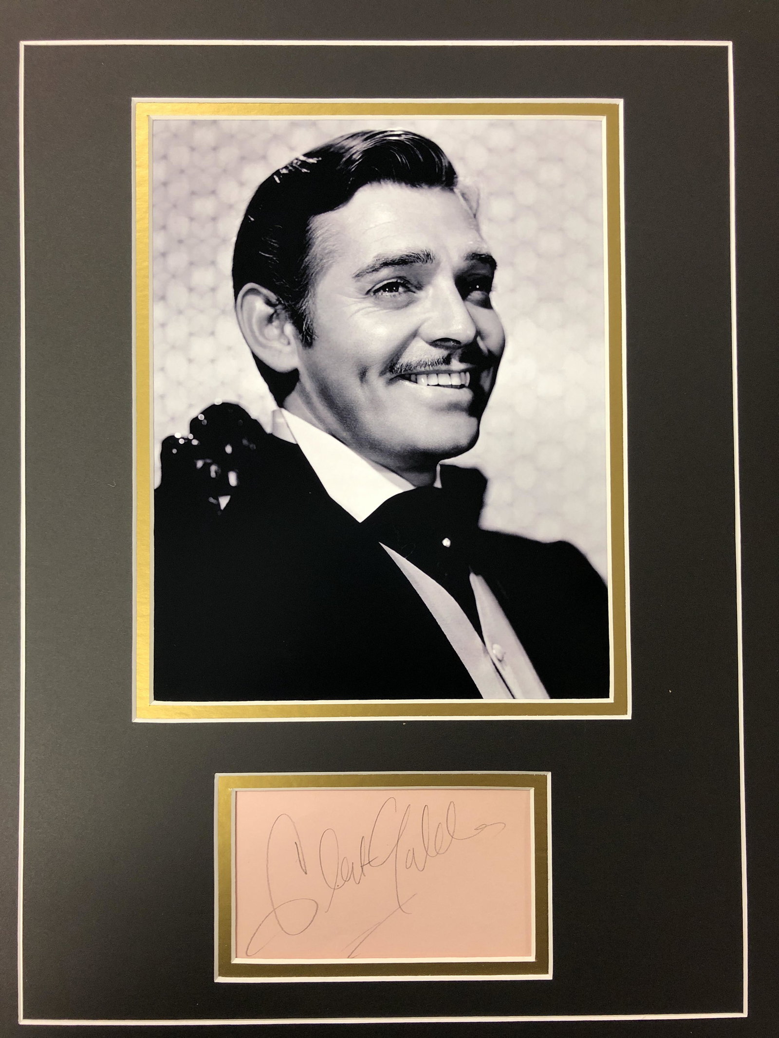 Clark Gable Autograph Display (1 of 1)