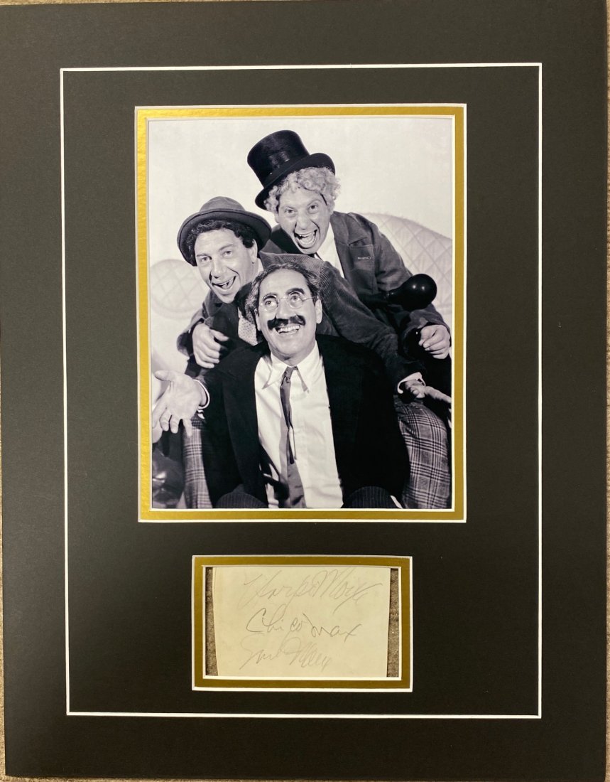 The Marx Brothers Autographed Display (1 of 1)