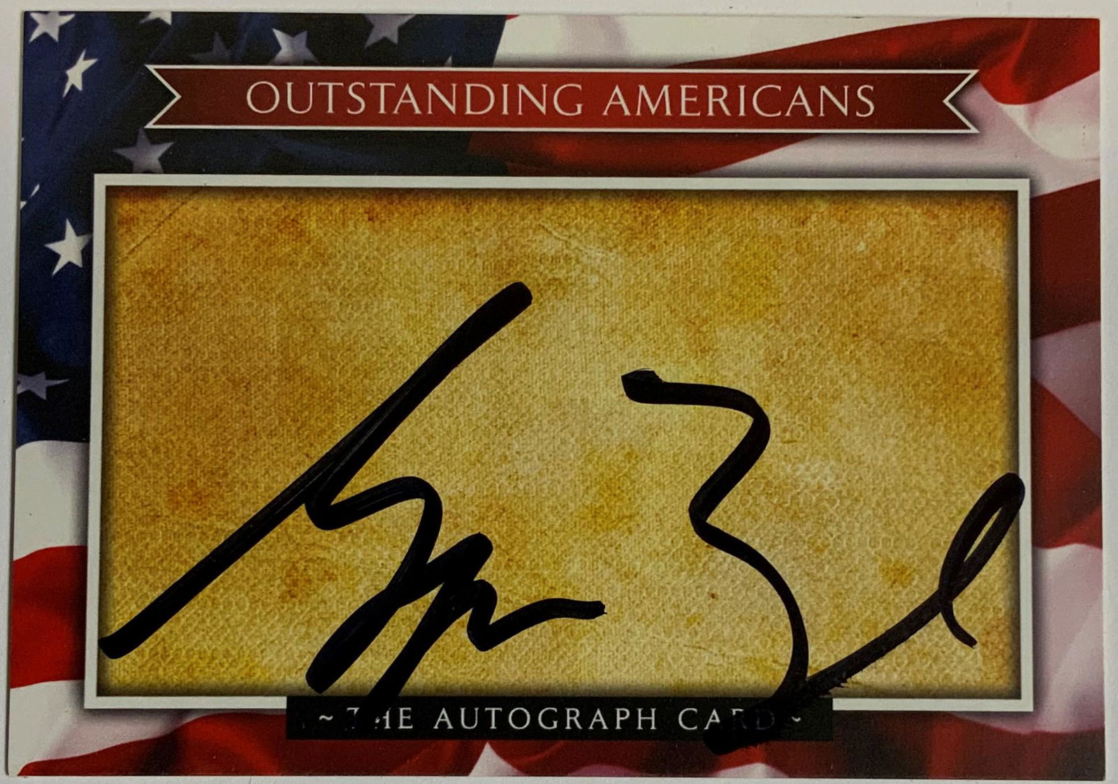 George Bush Jr Autographed Card (1 of 1)