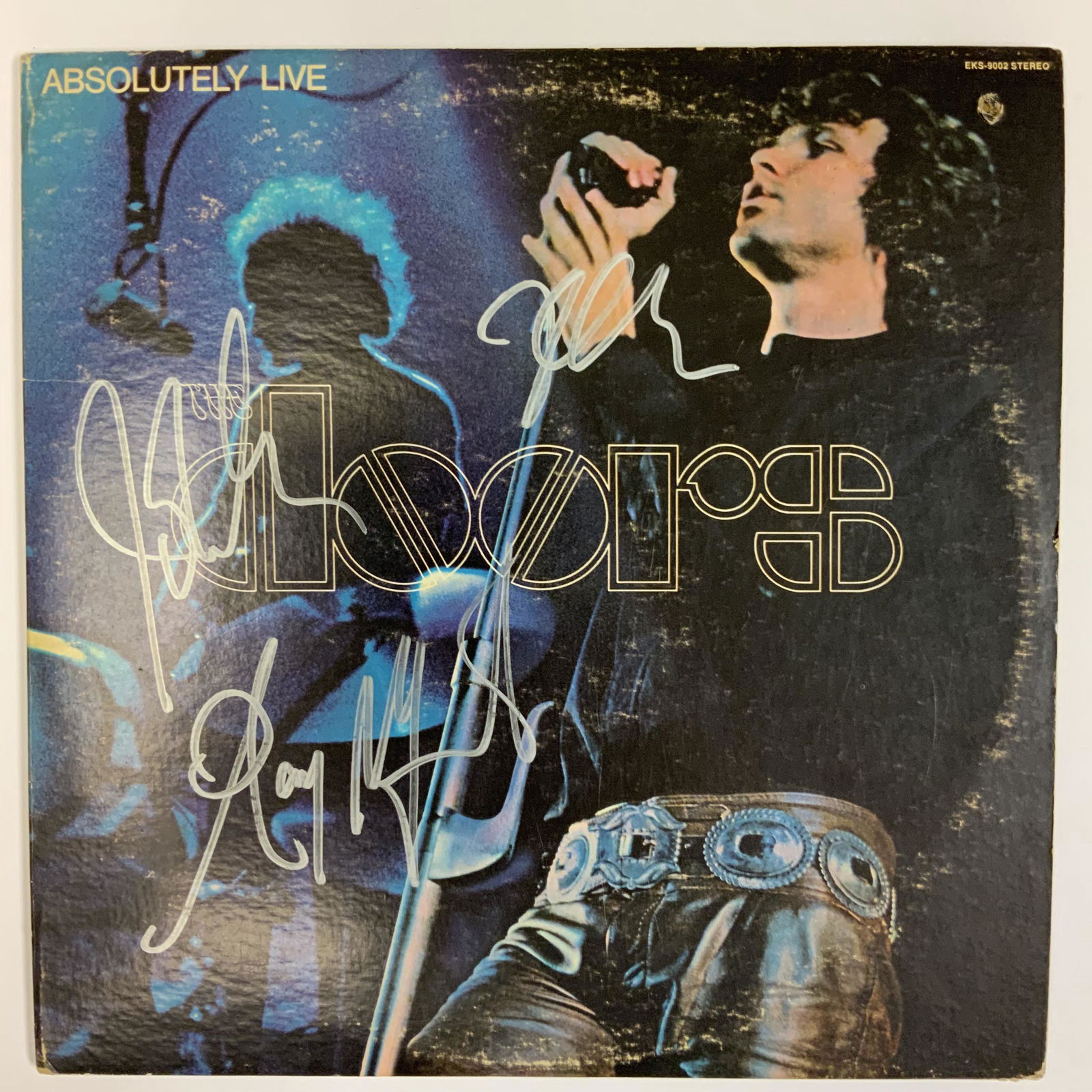 The Doors Autographed Album Cover, Ray Robbie John: Displays are assembled AFTER payment is received, picture is a mock up of finished product. Displays are not framed, and can be framed for a cost. Framed items will state they are framed in the name o