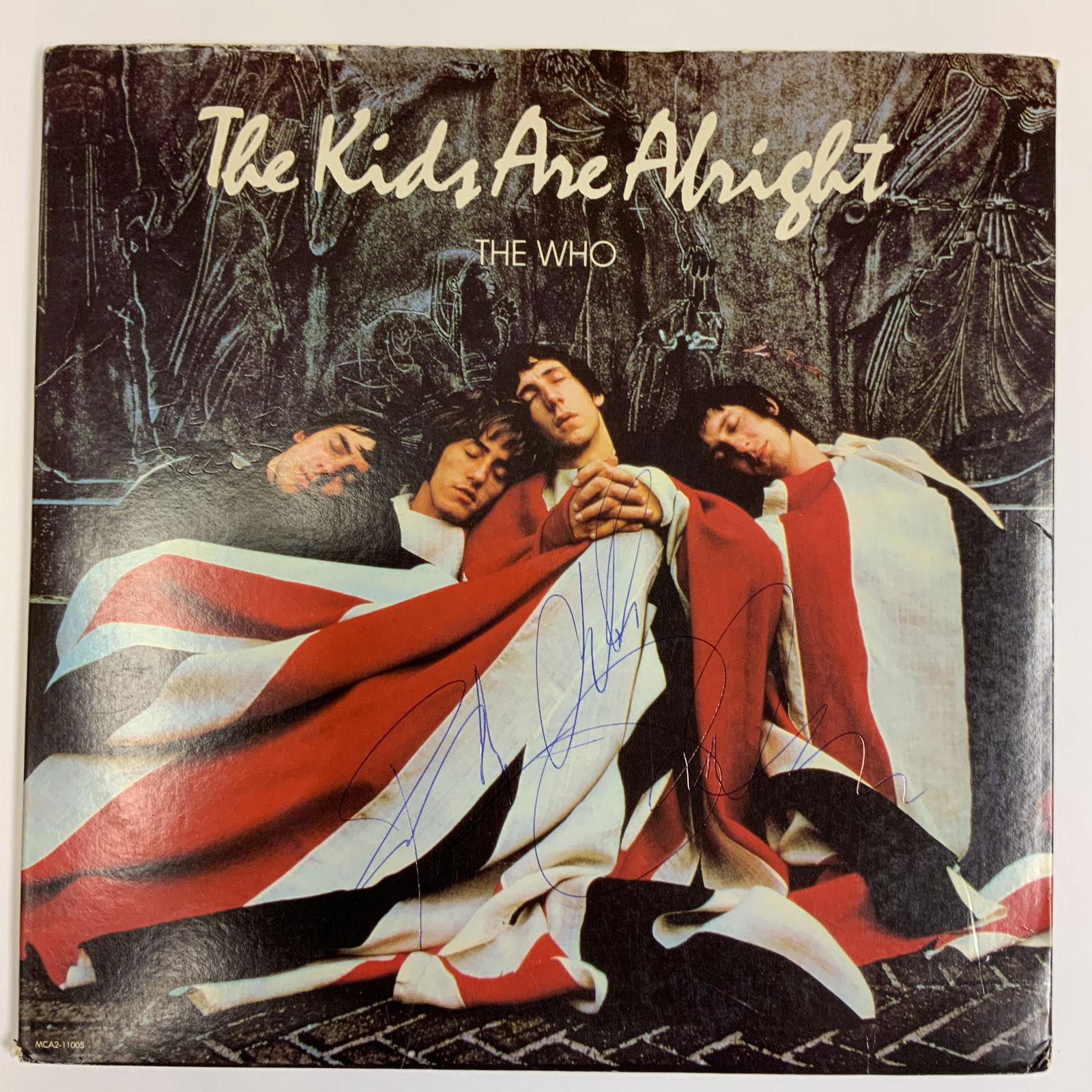 The Who Autographed Album Cover, Pete Roger John (1 of 1)