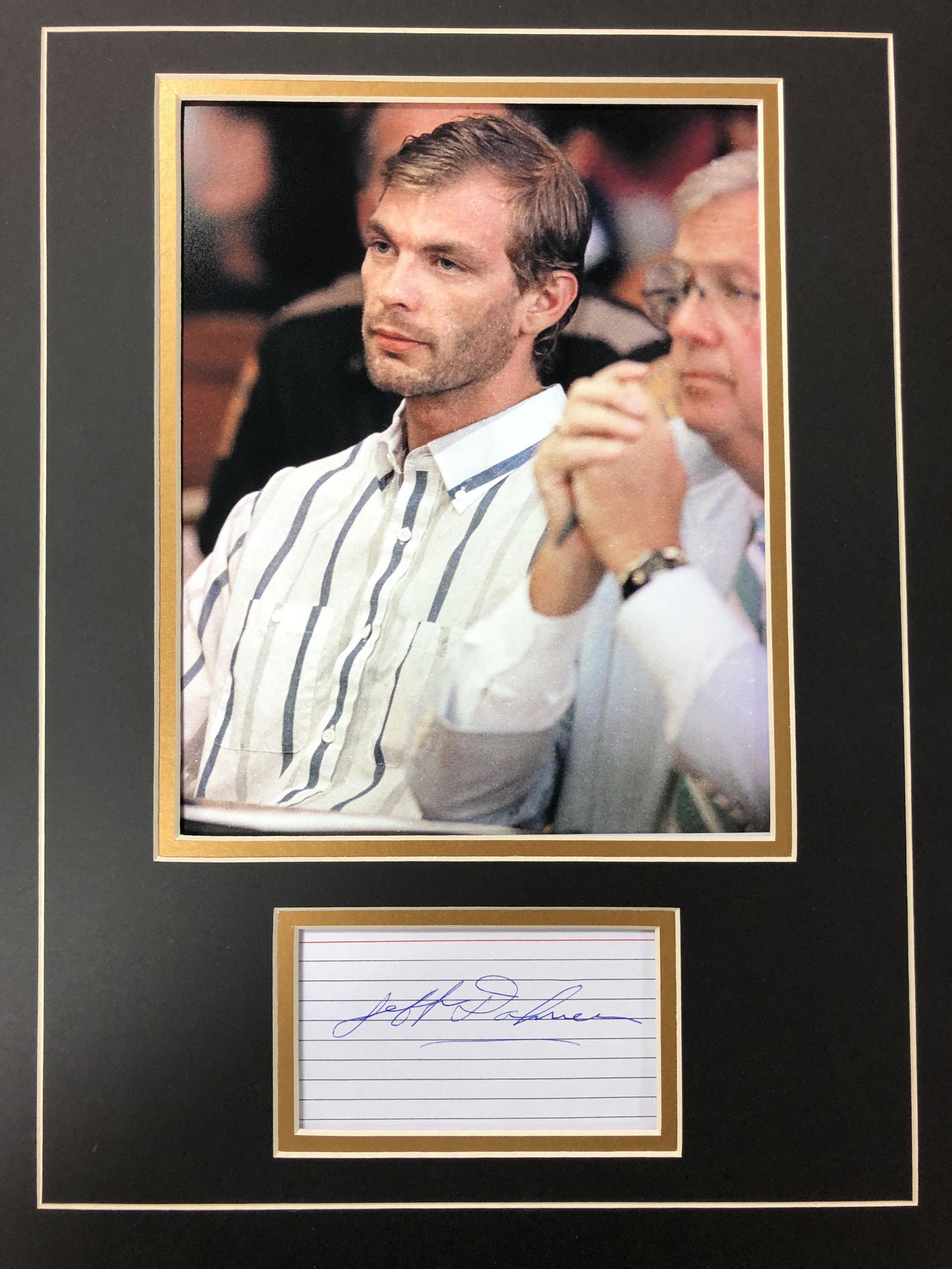 Jeffery Dahmer Autograph Display (1 of 1)