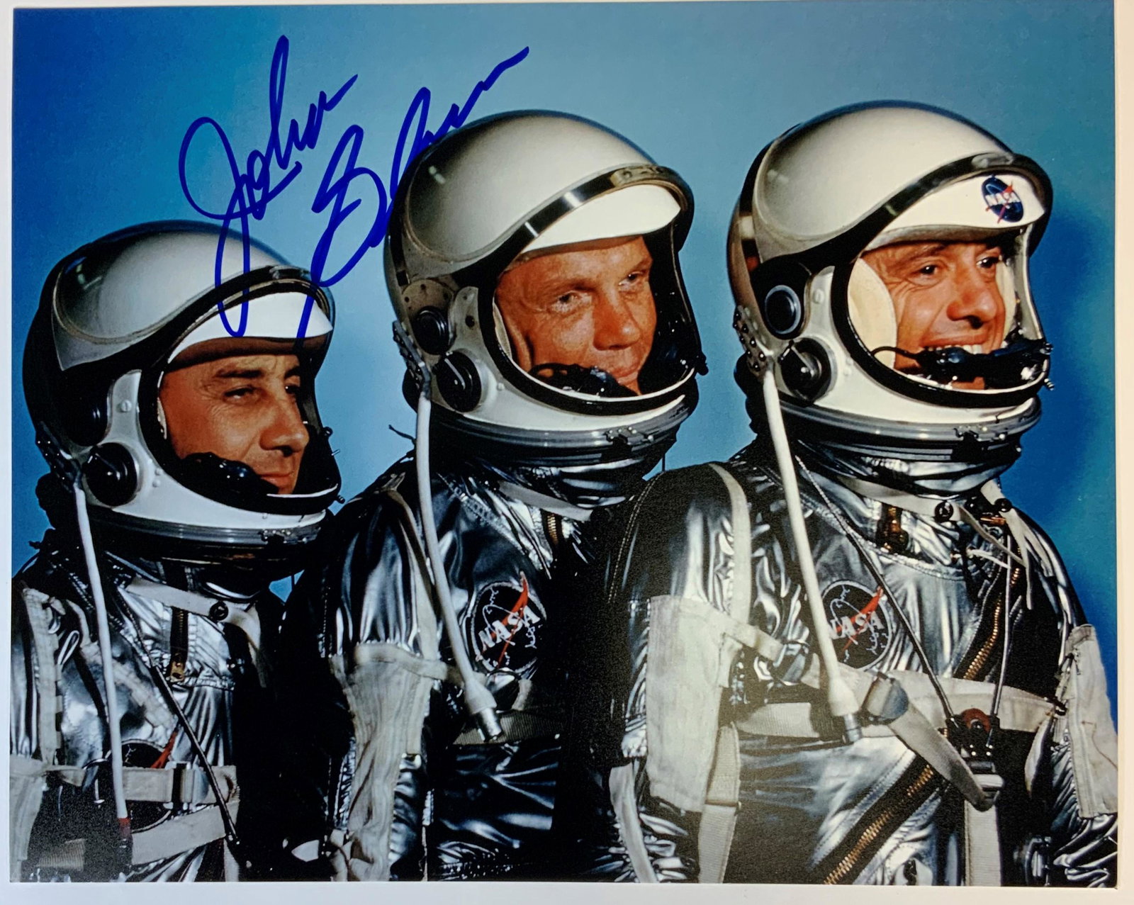 John Glenn Autographed Crew Photo (1 of 1)