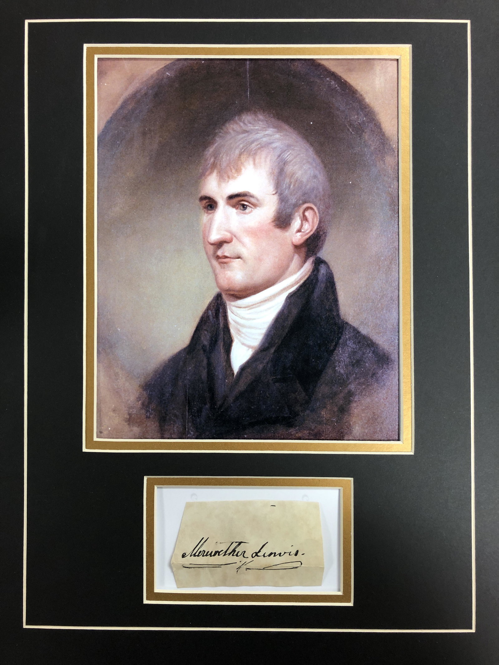 Meriwether Lewis Autograph Display (1 of 1)