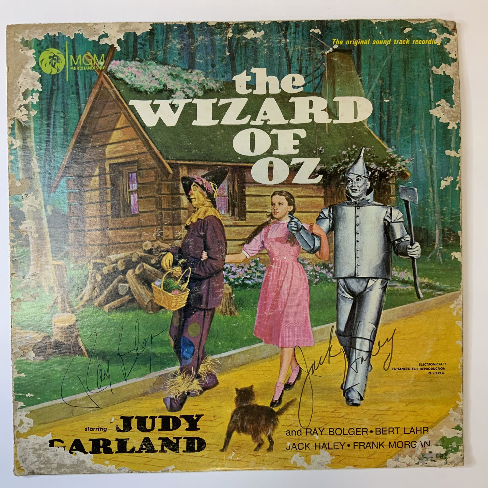 Ray Bulger and Jack Haley Autographed Album Cover (1 of 1)