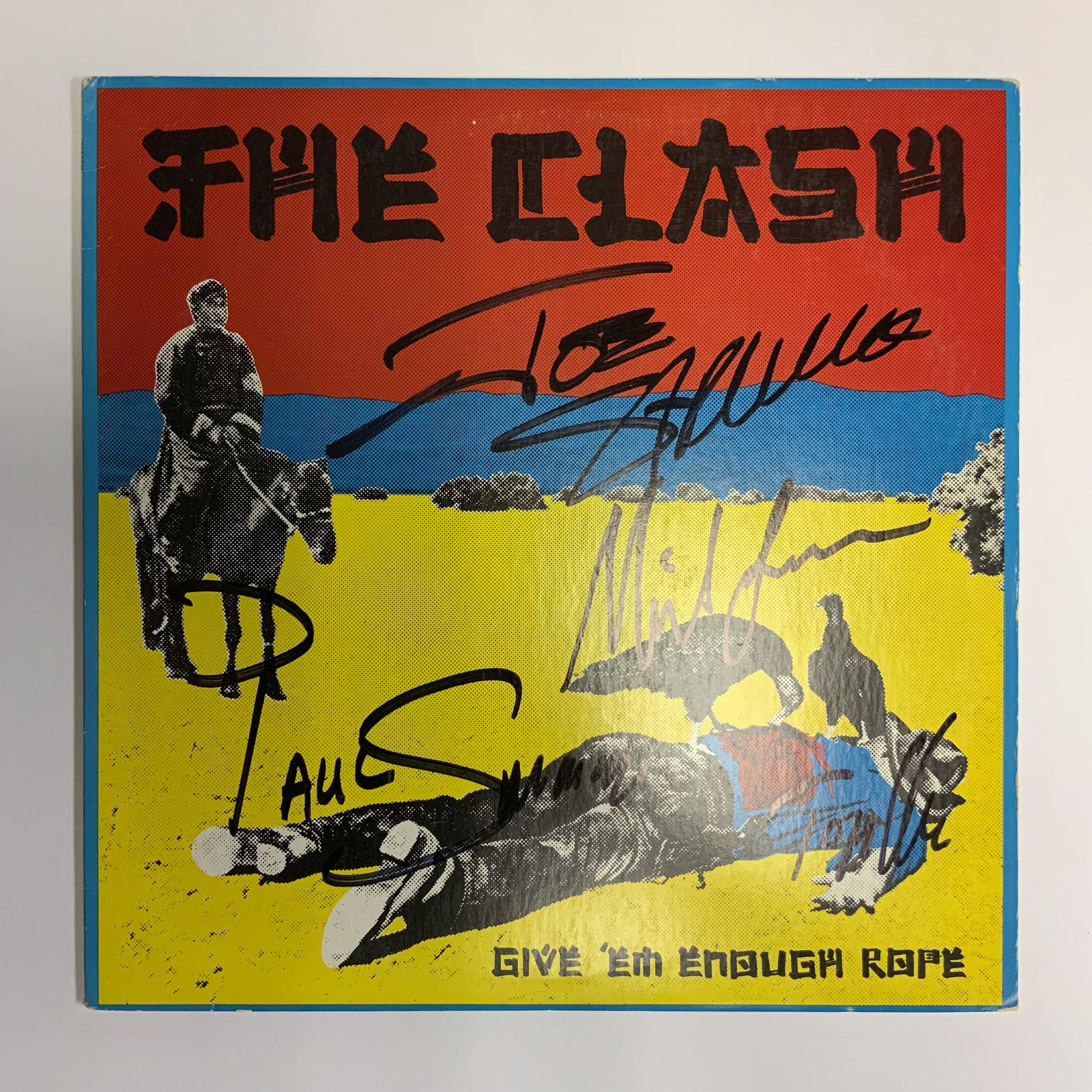 The Clash Autographed Album Cover, Signed by all (1 of 1)