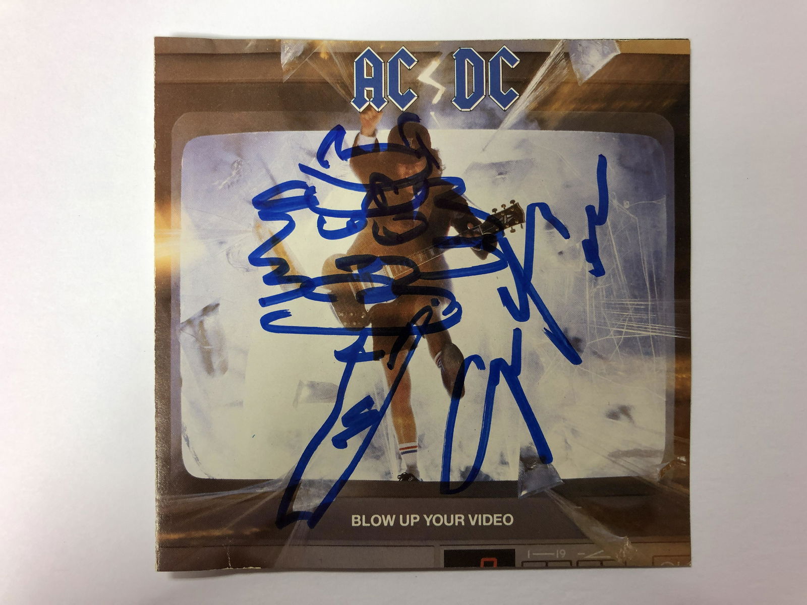 Angus Young Autographed CD Booklet (1 of 1)