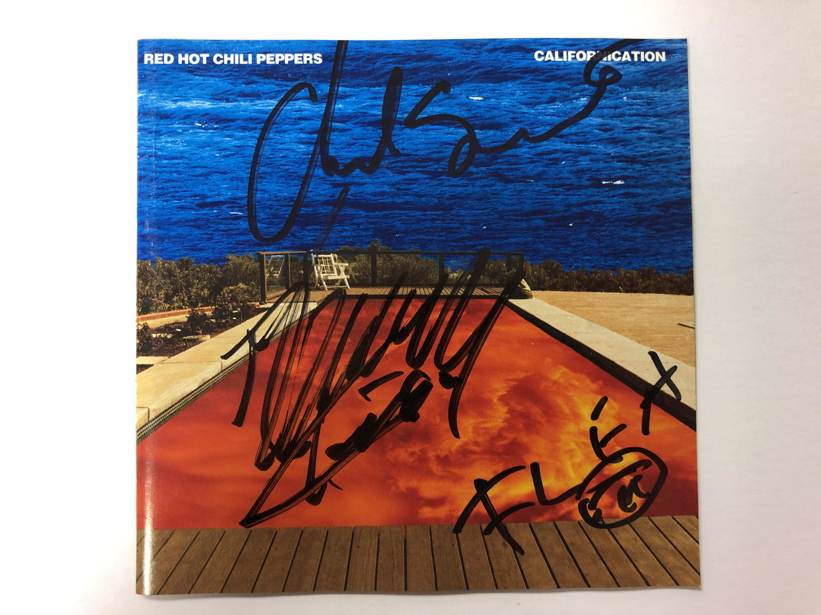 Red Hot Chili Peppers Autographed CD Booklet, Chad (1 of 1)