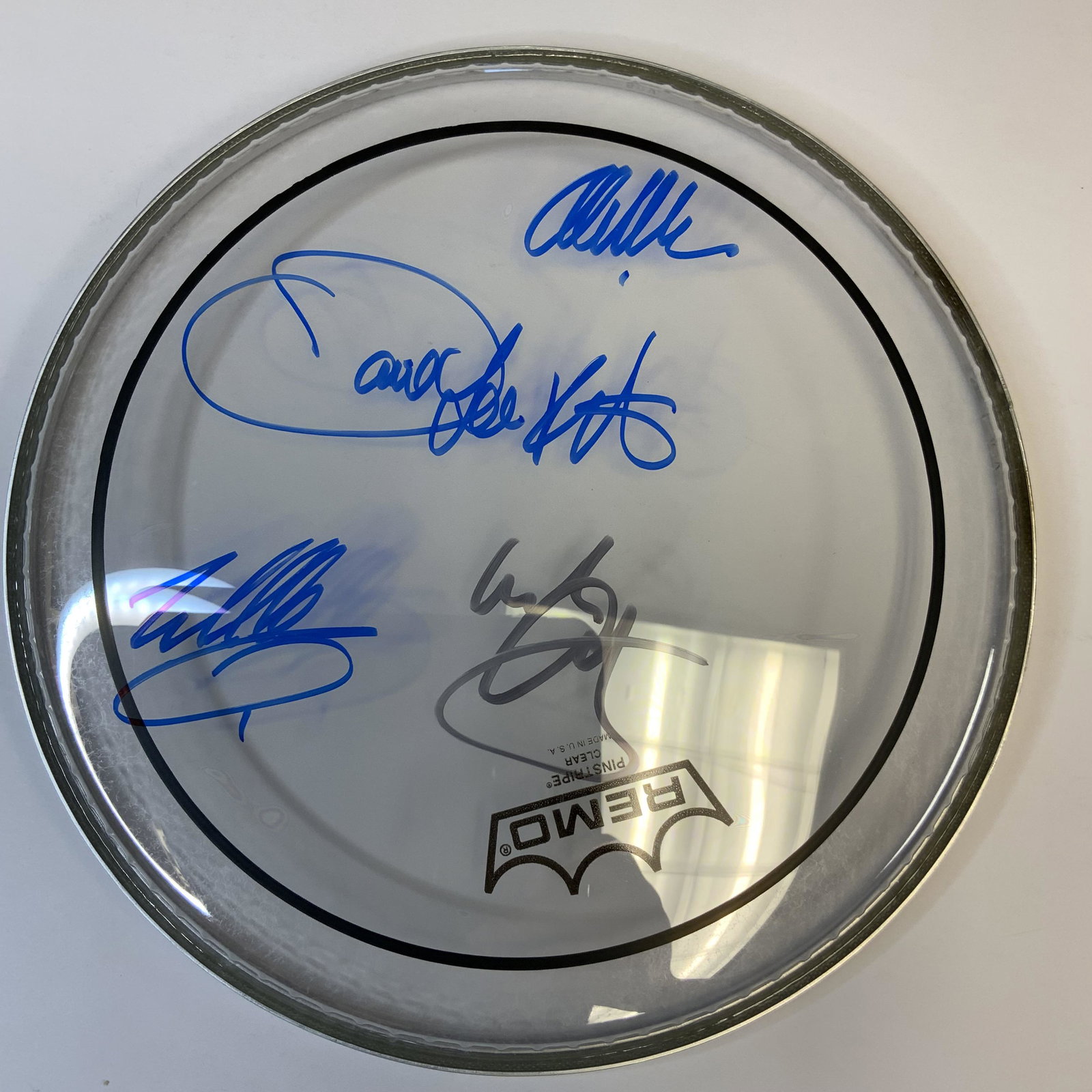 Van Halen Autographed Drum Head, Signed by all (1 of 1)