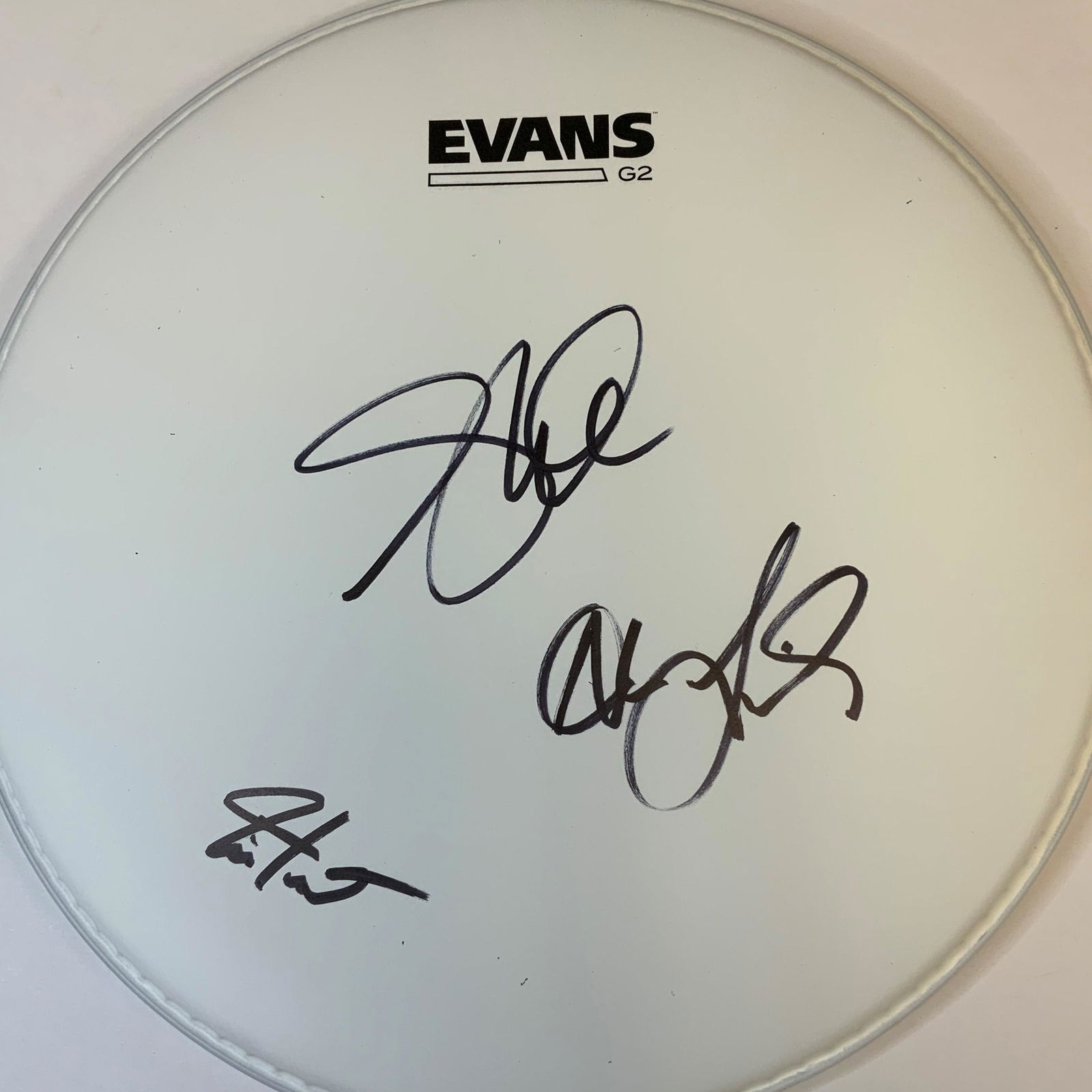 Rush Autographed Drum Head, Signed by all (1 of 1)