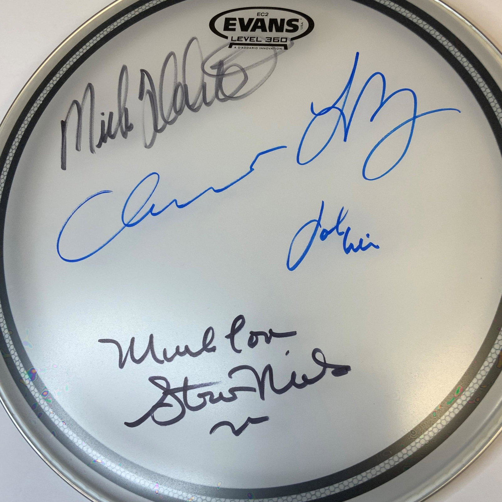Fleetwood Mac Autographed Drum Head, Signed by all (1 of 1)