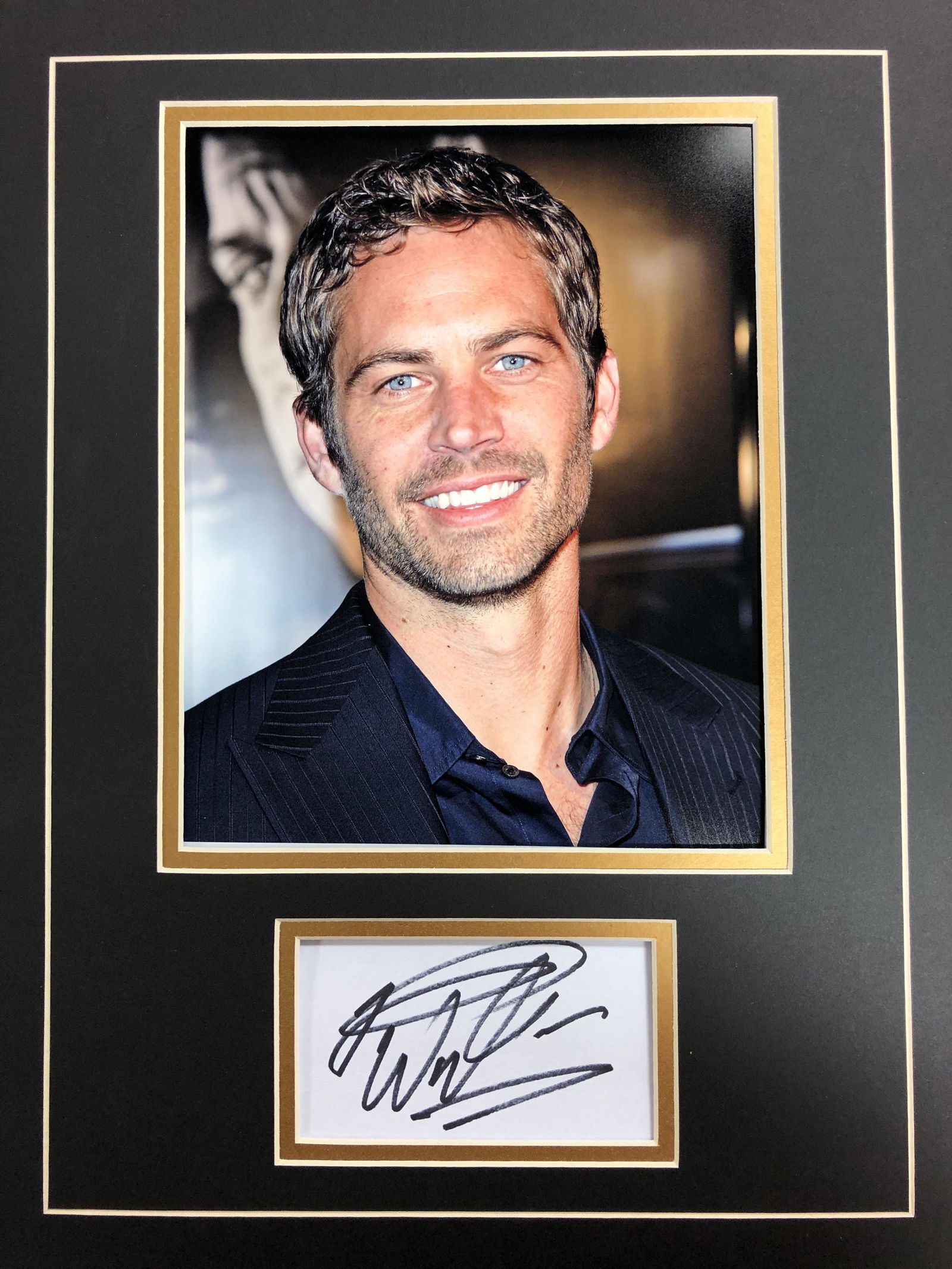 Paul Walker Autograph Display (1 of 1)
