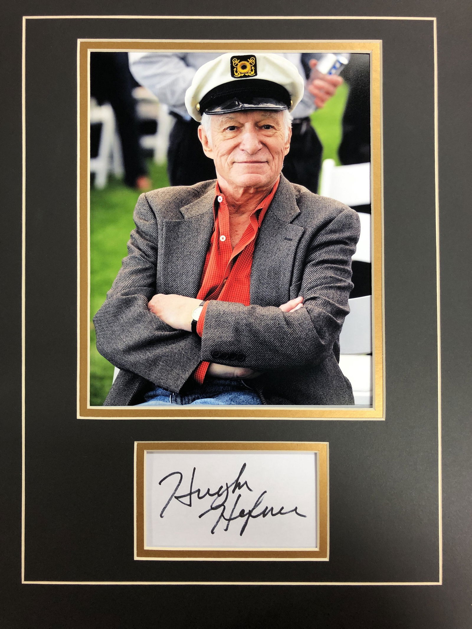 Hugh Hefner Autograph Display (1 of 1)