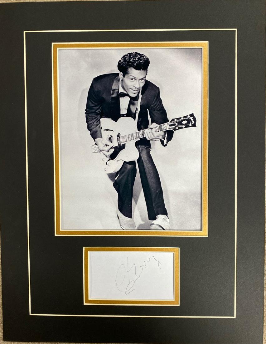 Chuck Berry Autograph Display (1 of 1)