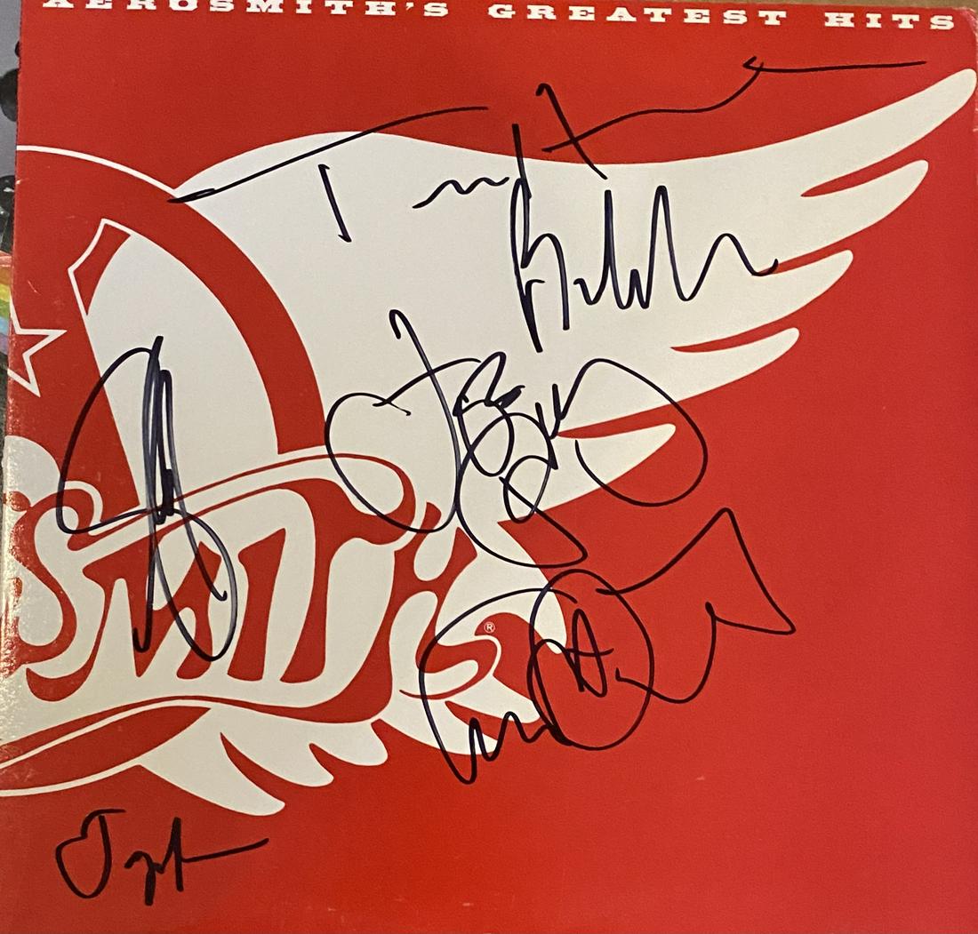 Aerosmith Autographed Album ALL 5 MEMBERS!! (1 of 1)