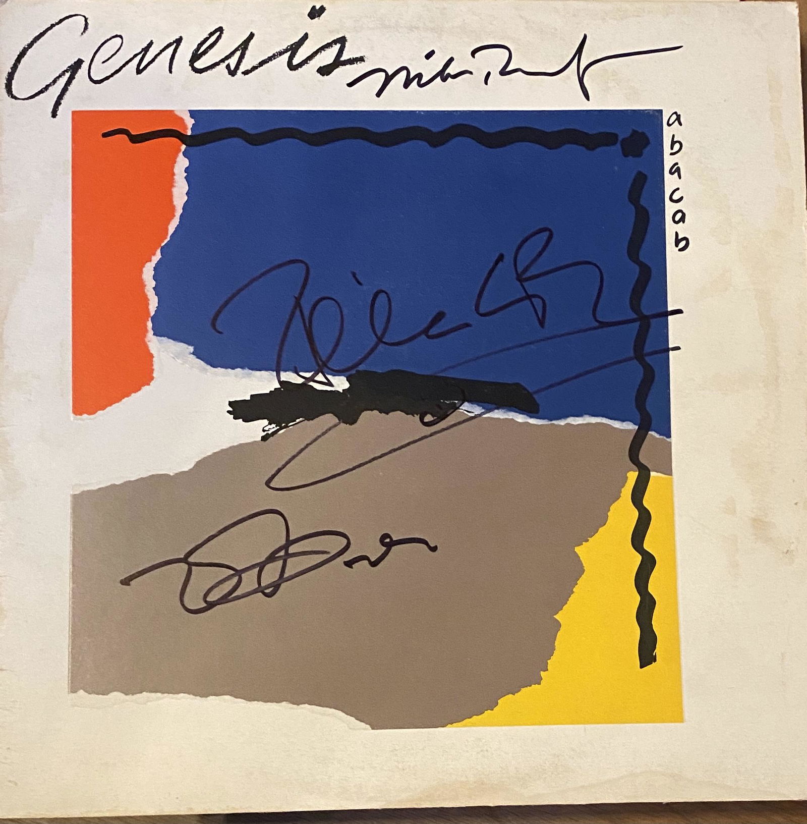 Genesis Autographed ALBUM COLLINS BANKS RUTHERFORD (1 of 1)