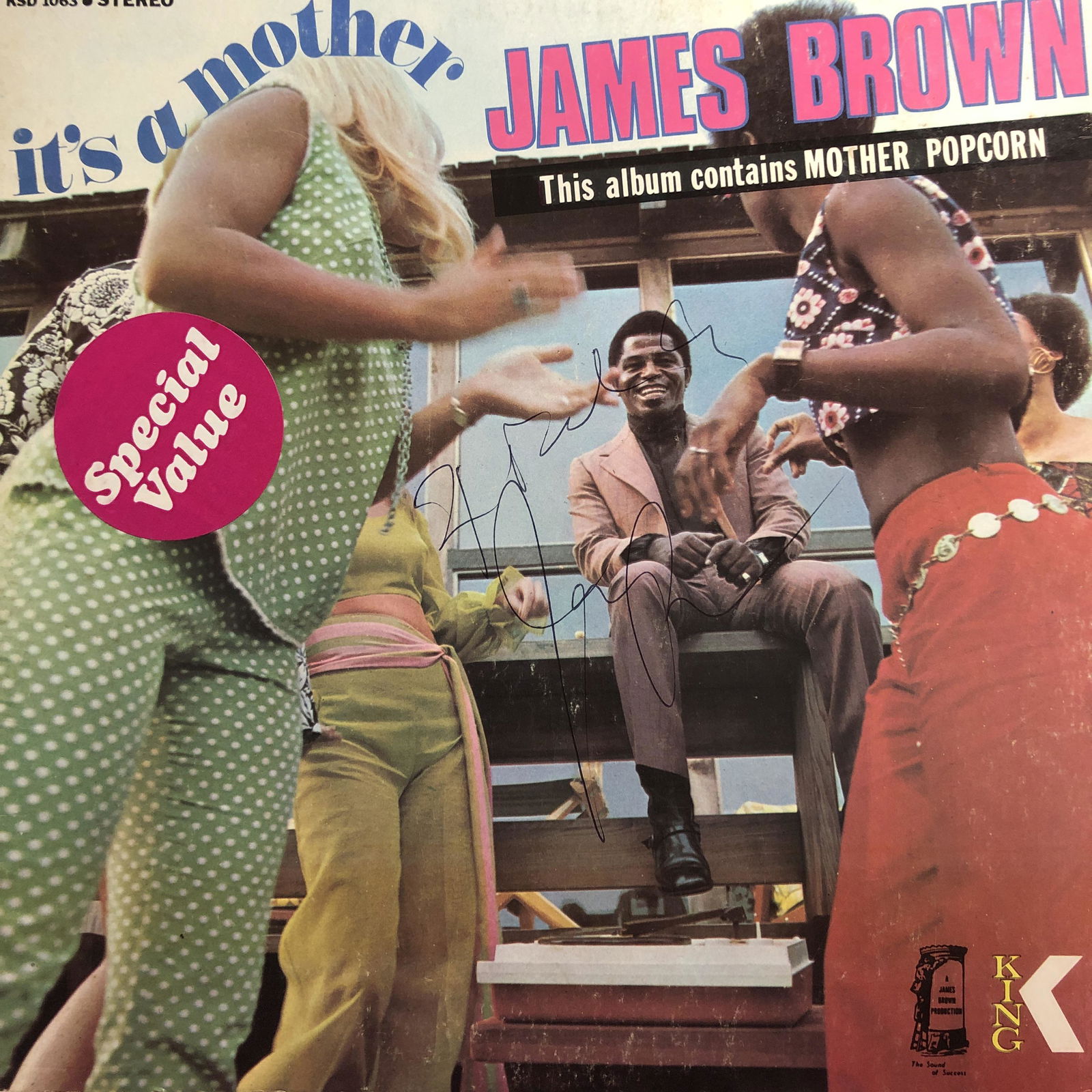 James Brown Autographed Album Cover (1 of 1)
