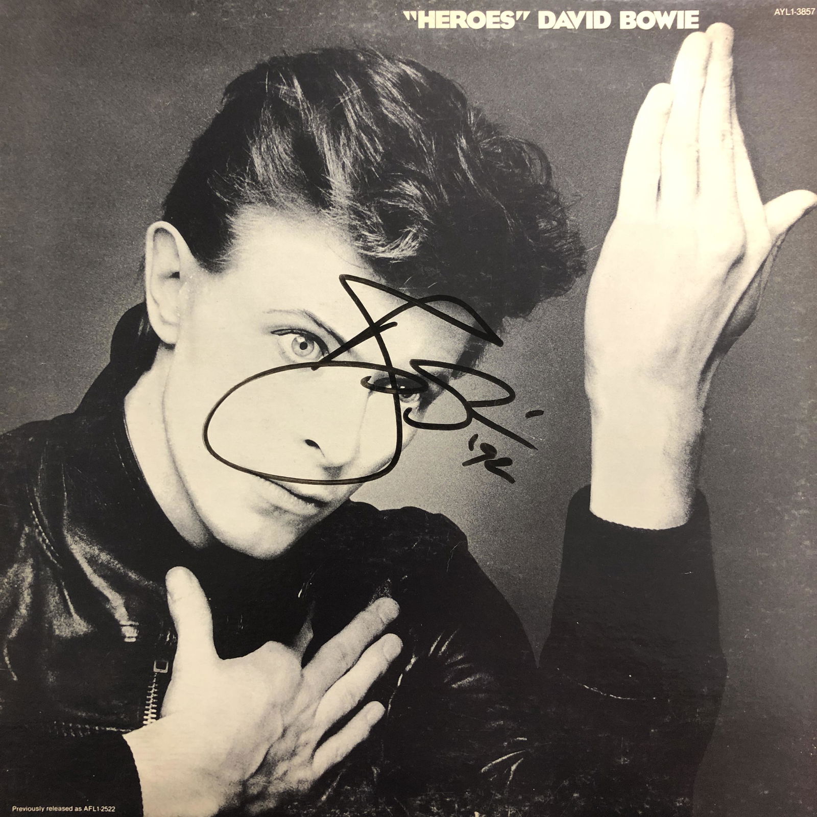 David Bowie Autographed Album Cover (1 of 1)