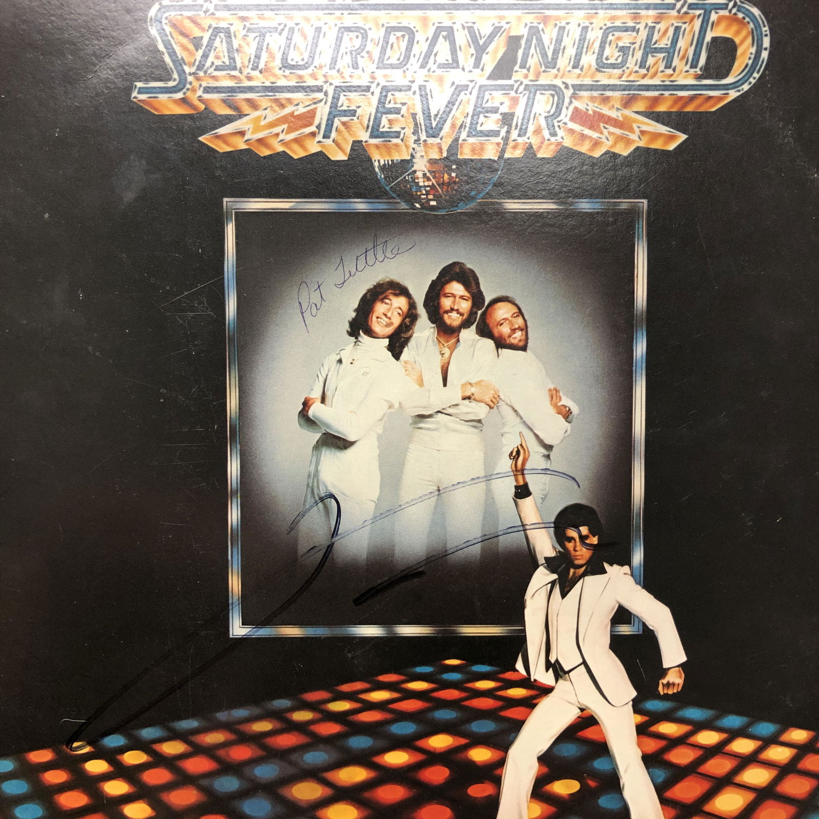 John Travolta Autographed Album Cover (1 of 1)