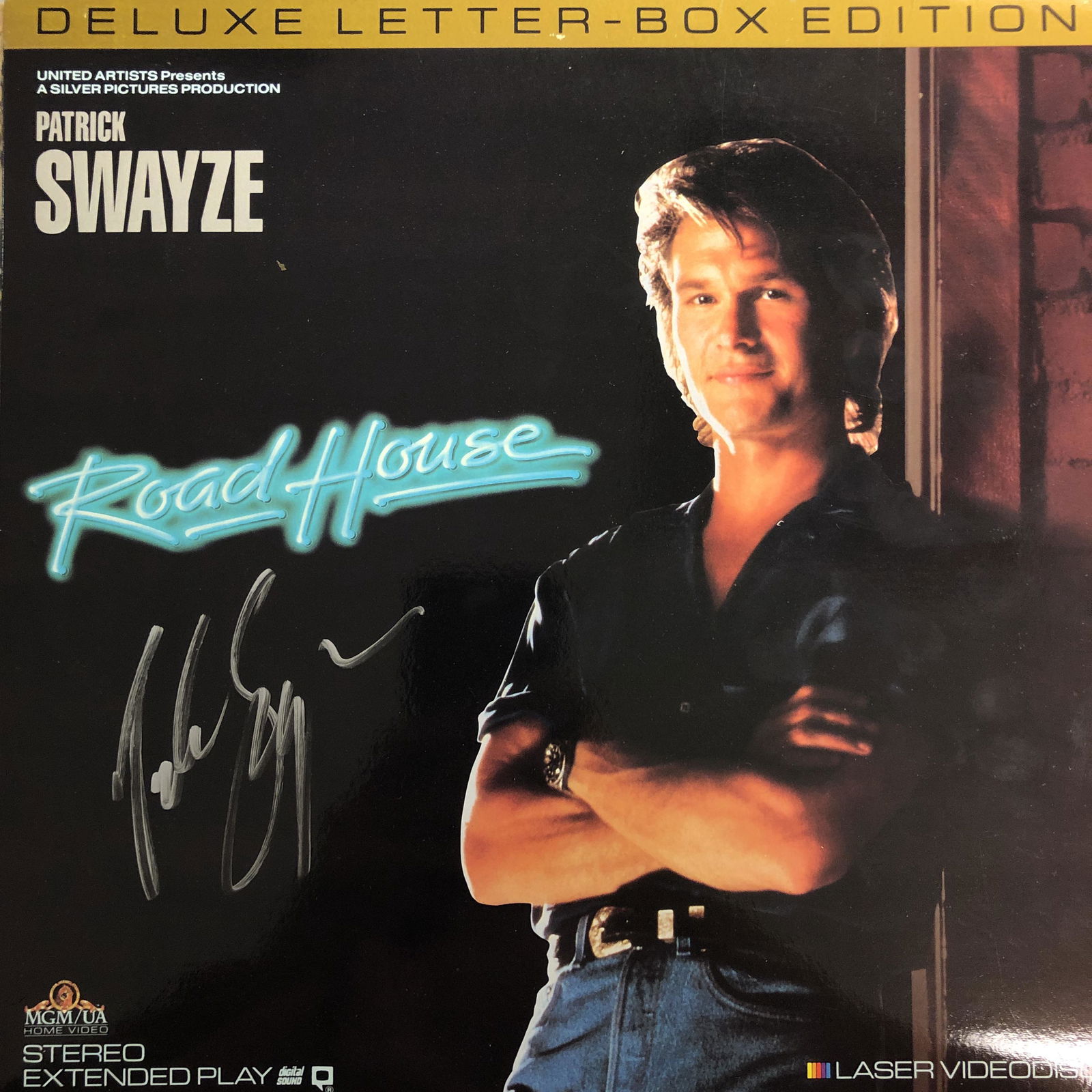 Patrick Swayze Autographed Laserdisc Cover (1 of 1)