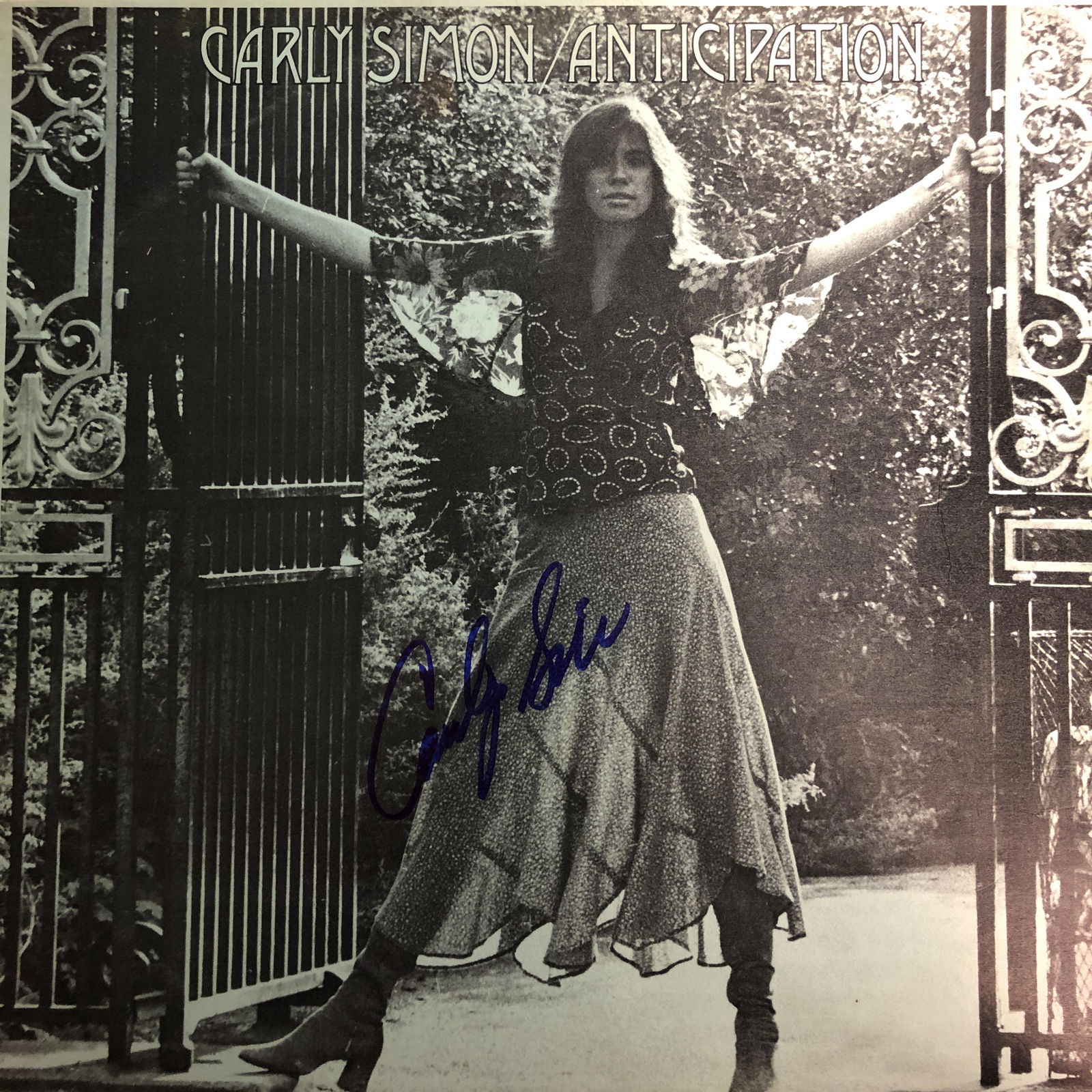 Carly Simon Autographed Album Cover (1 of 1)