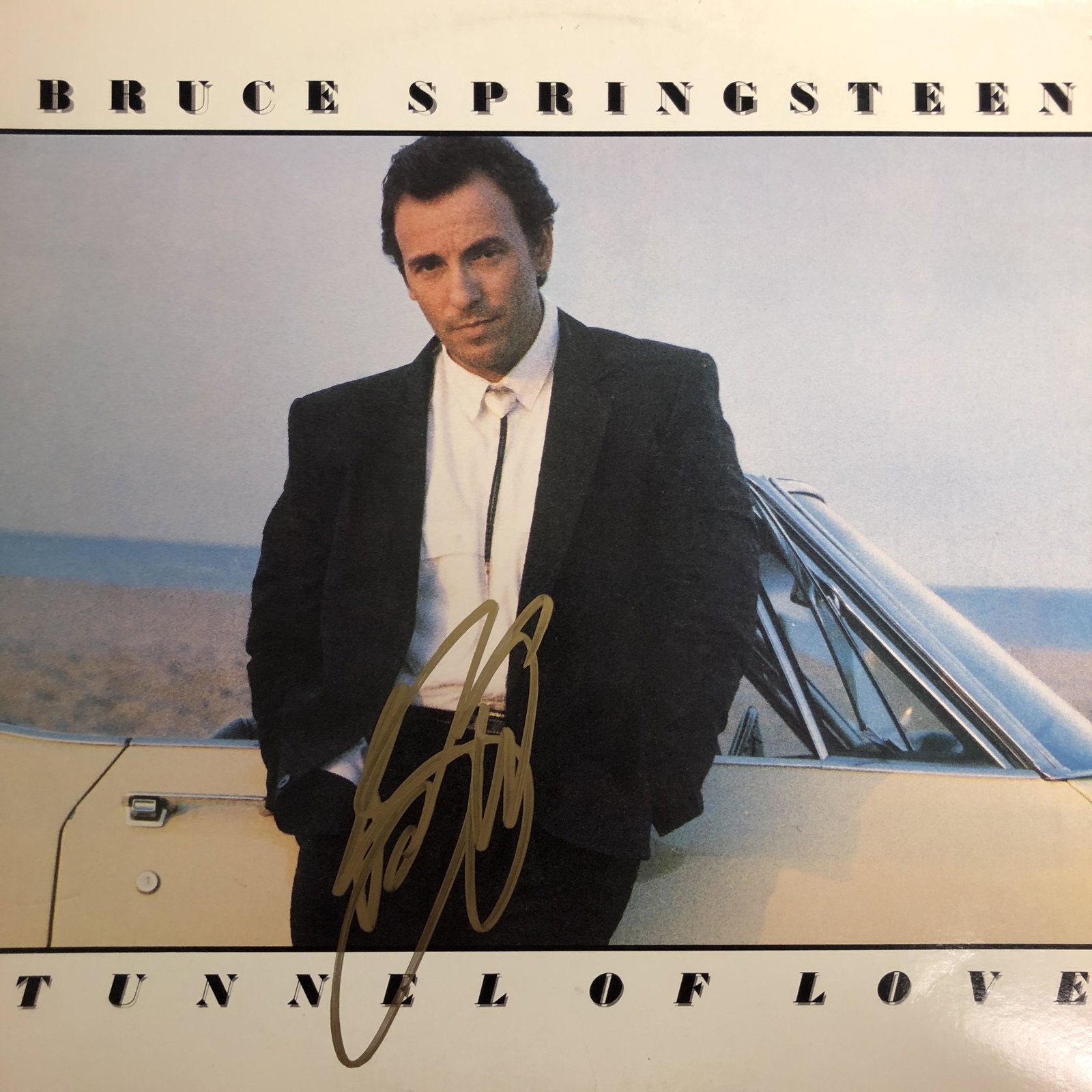 Bruce Springsteen Autographed Album Cover: Displays are assembled AFTER payment is received, picture is a mock up of finished product. Displays are not framed, and can be framed for a cost. Framed items will state they are framed in the name o