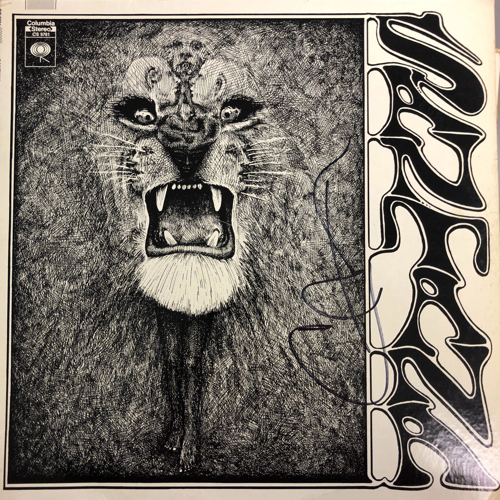 Carlos Santana Autographed Album Cover (1 of 1)