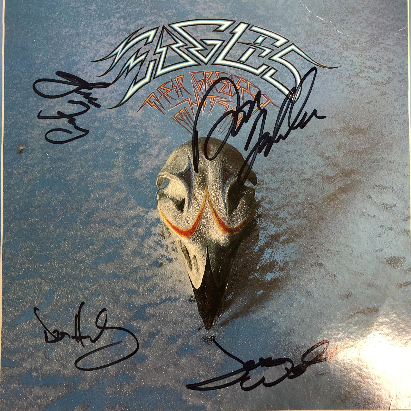 Frey , Henley , Felder , Walsh Autographed Eagles Album (1 of 1)