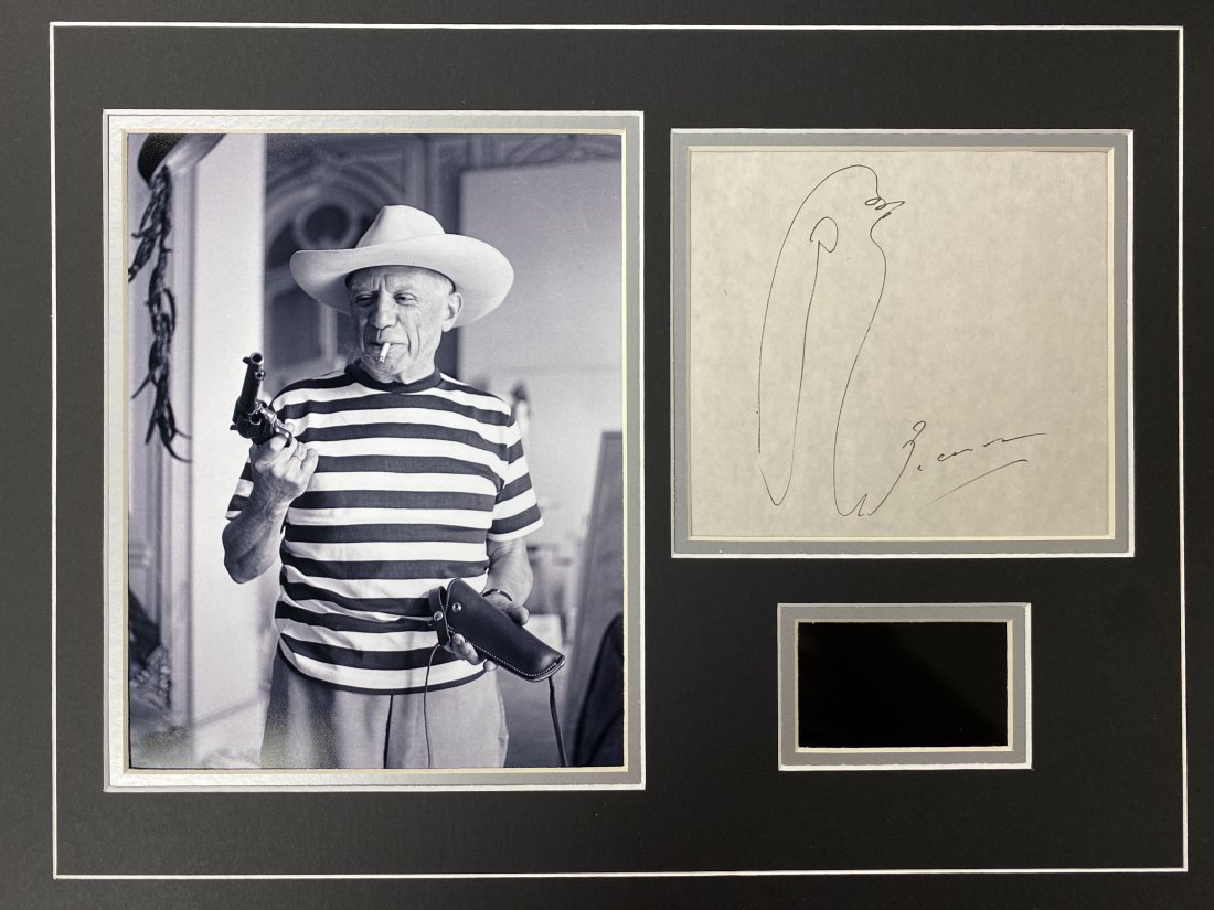 Picasso Autographed Sketch (1 of 1)