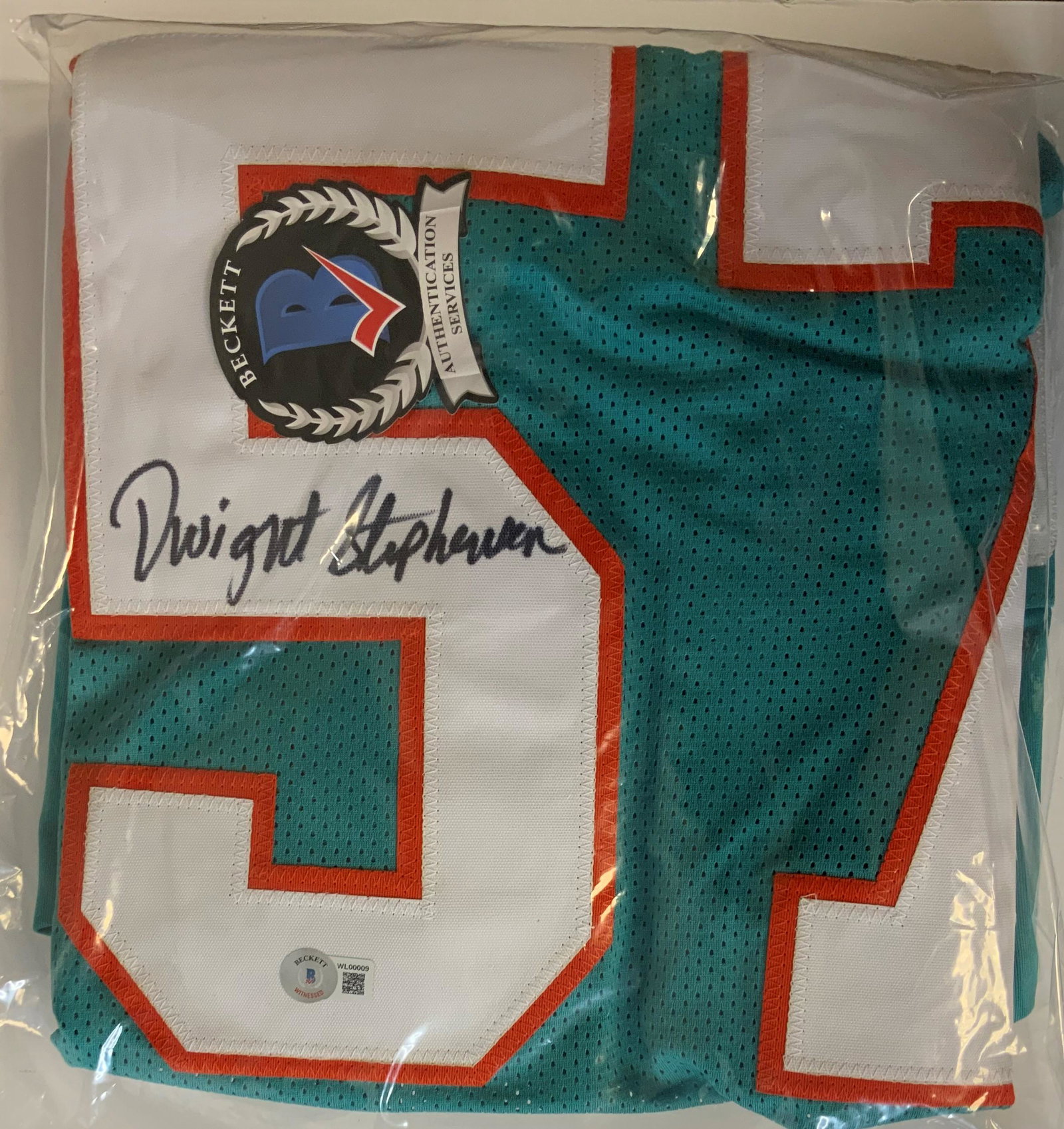 Stephens #57 Beckett Witnessed Autographed Jersey: Displays are assembled AFTER payment is received, picture is a mock up of finished product. Displays are not framed, and can be framed for a cost. Framed items will state they are framed in the name o