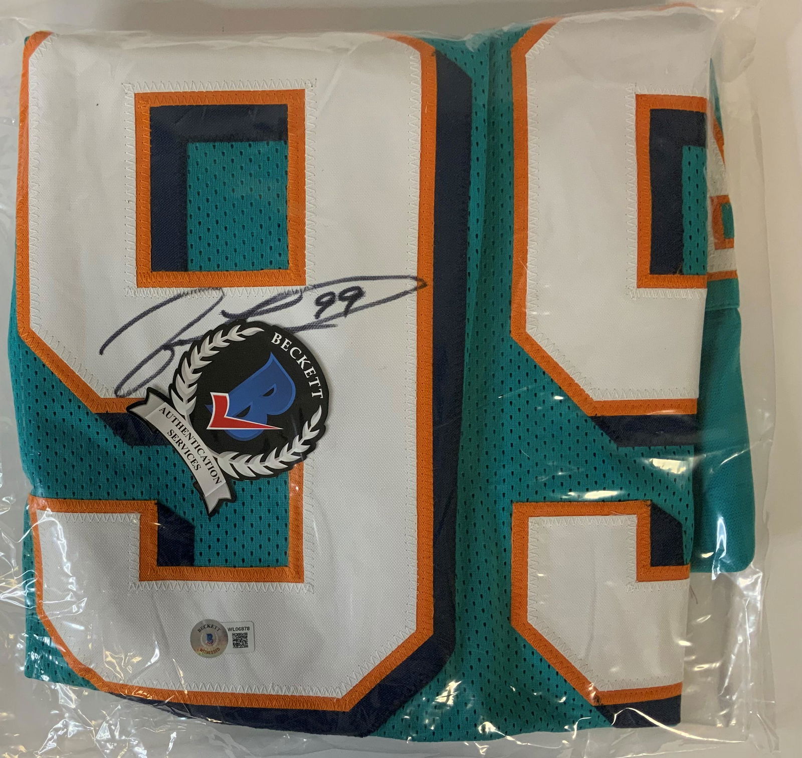 Jason Taylor Beckett Witnessed Autographed Jersey (1 of 1)