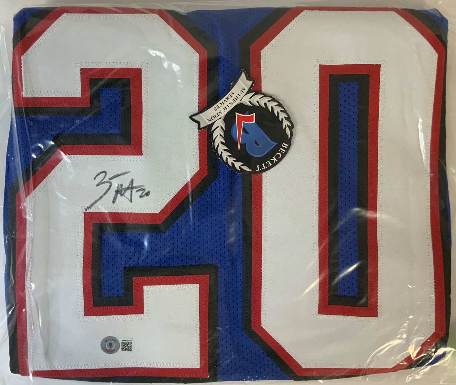 Zack Moss Beckett wintessed Autographed Jersey (1 of 1)