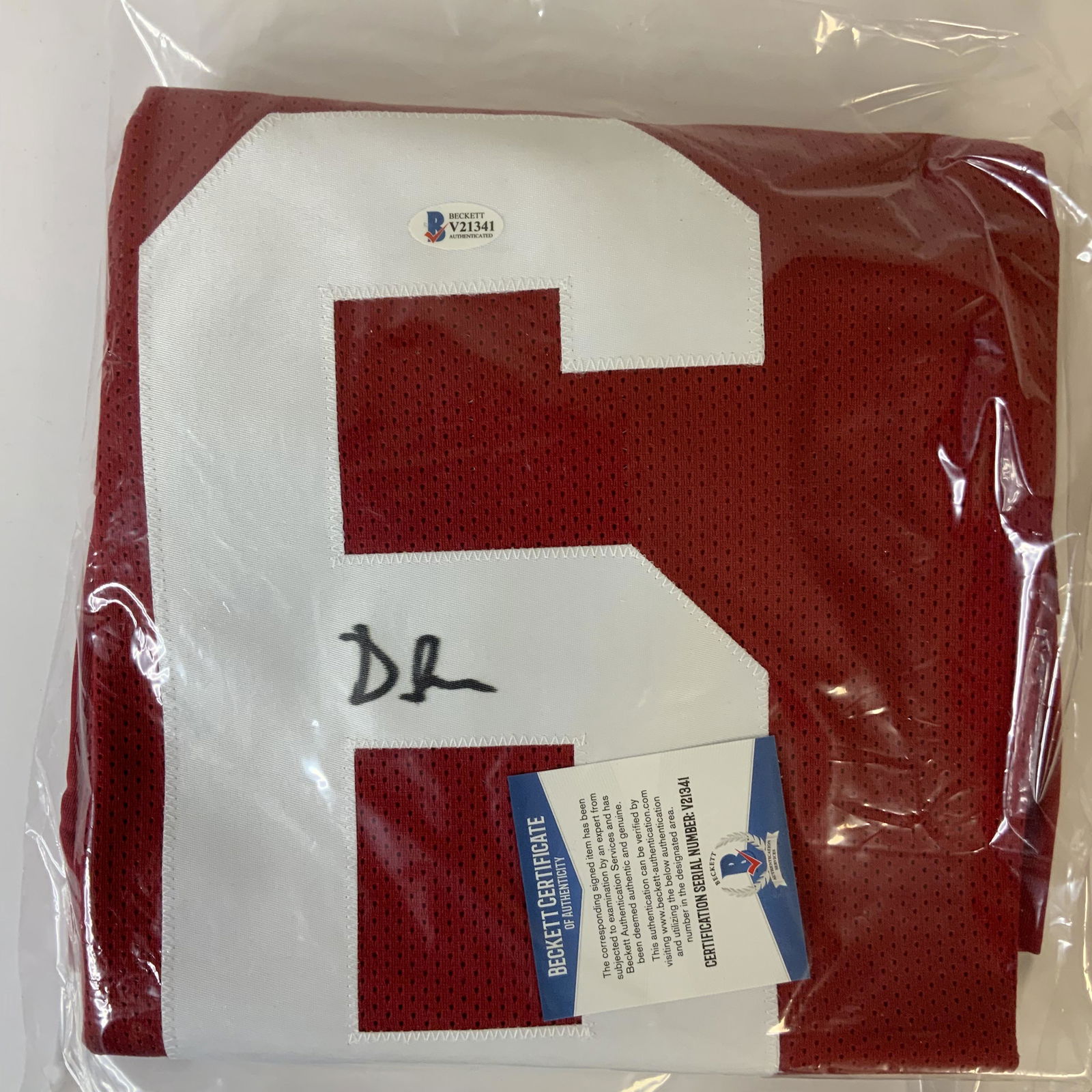 Devonta Smith Beckett Authenticated Autographed Jersey (1 of 1)