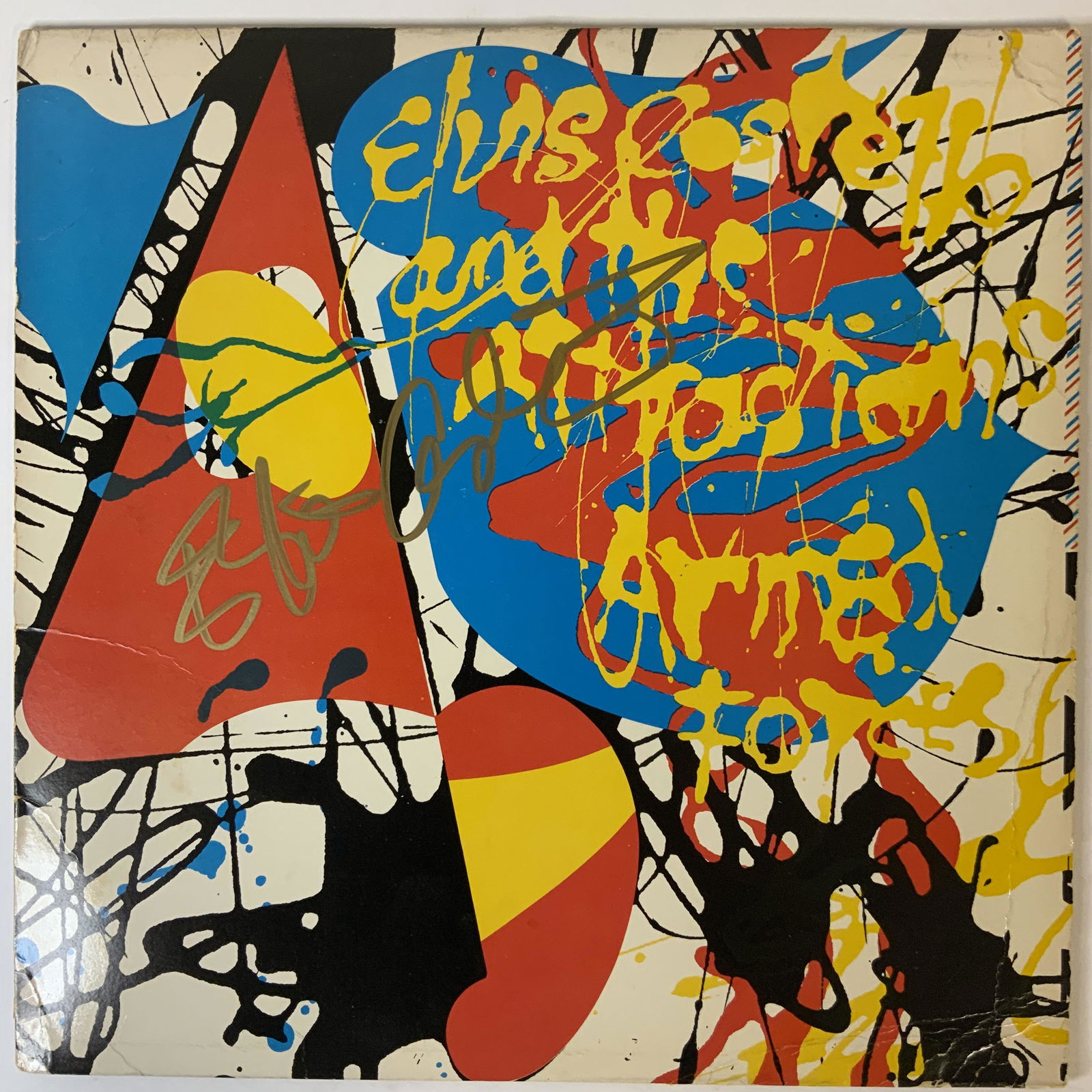 Elvis Costello Autographed Album Cover (1 of 1)